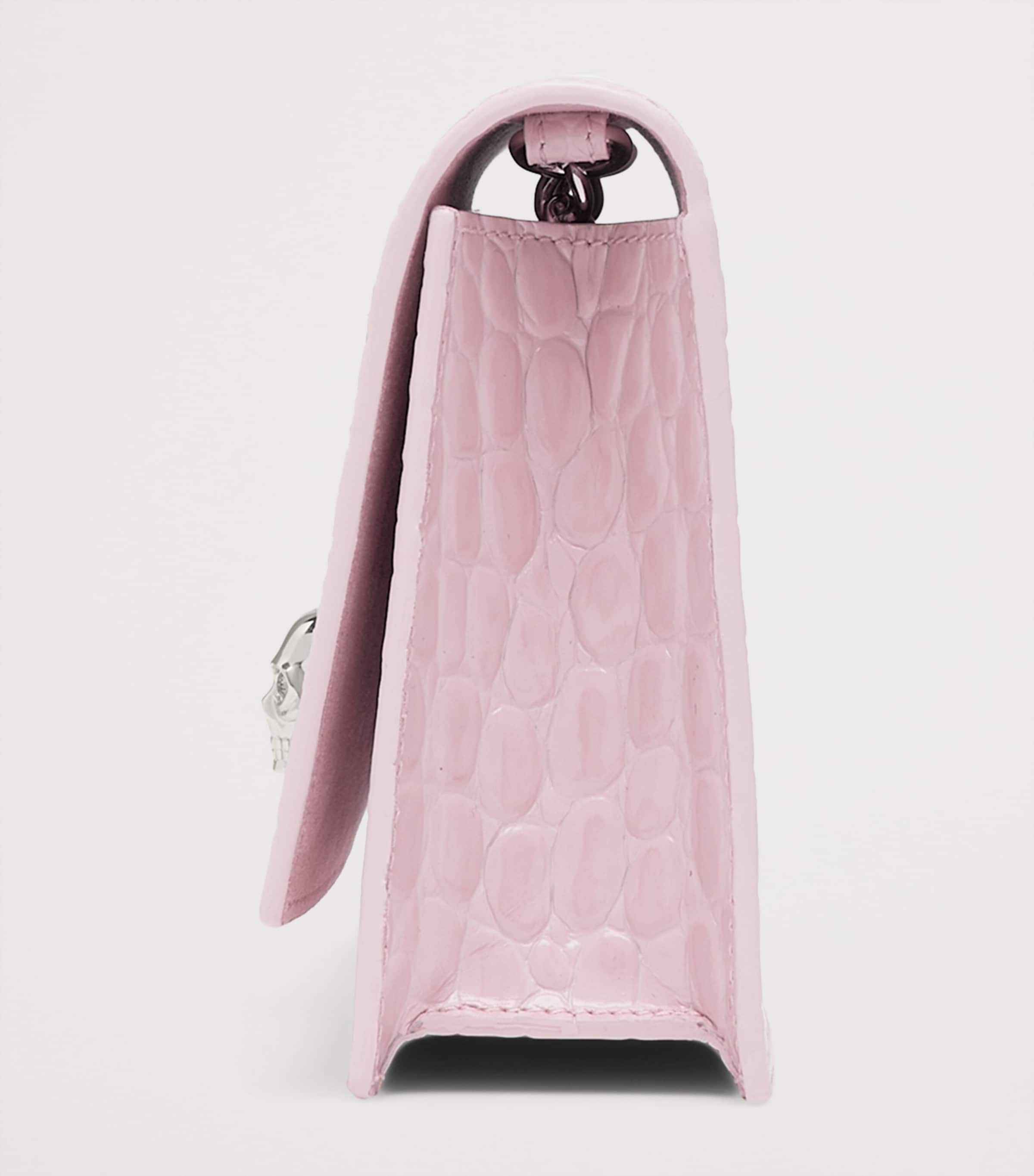 Small Croc-Embossed Skull Cross-Body Bag 5815 Image 3