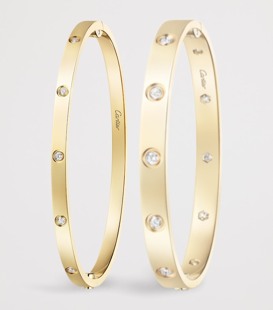 Cartier Small Yellow Gold and Diamond LOVE Bracelet Yellow Gold Image 9