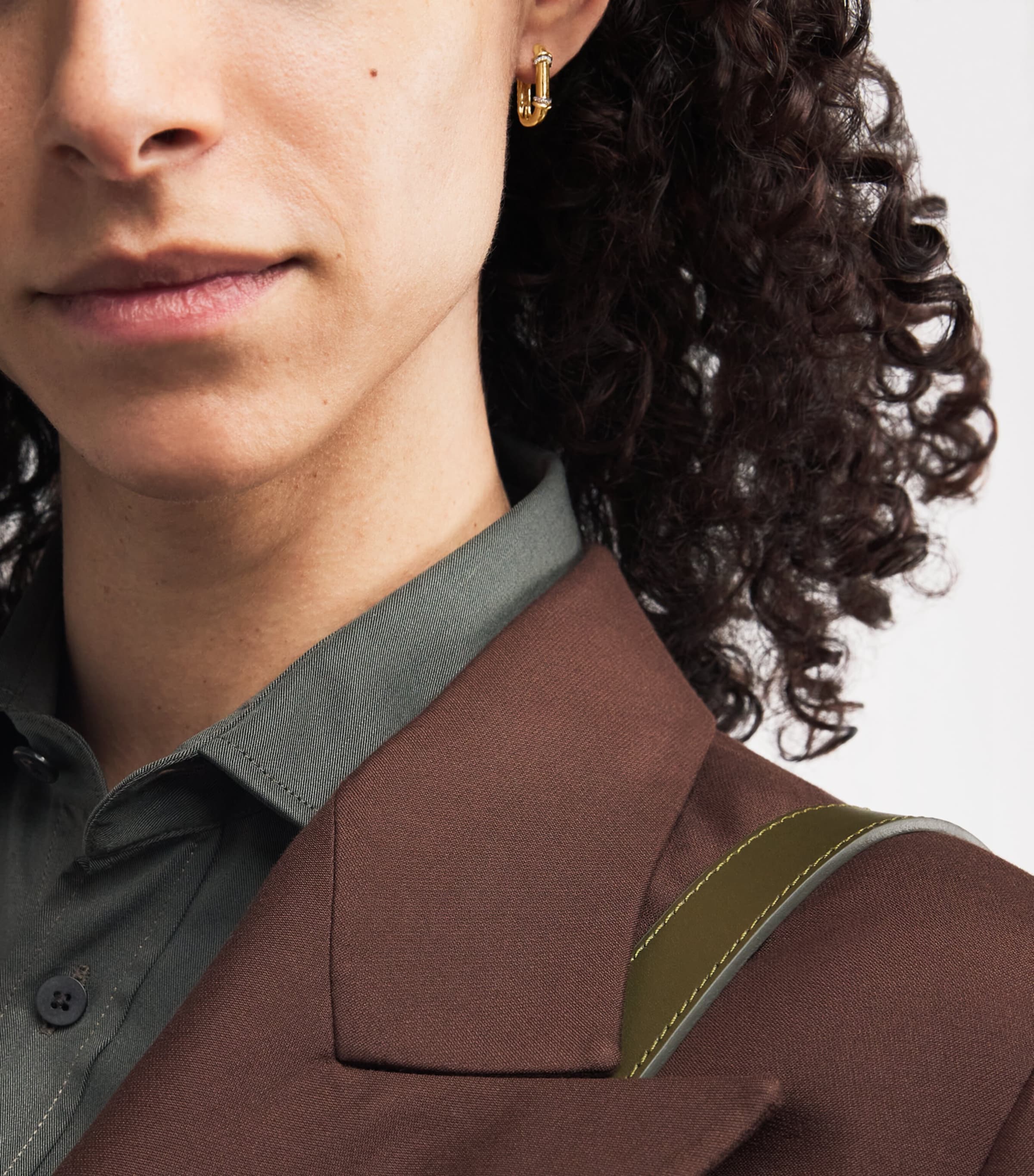 Yellow Gold and Diamond Lot N*93 Buoy Lock Earrings YELLOW GOLD Image 2