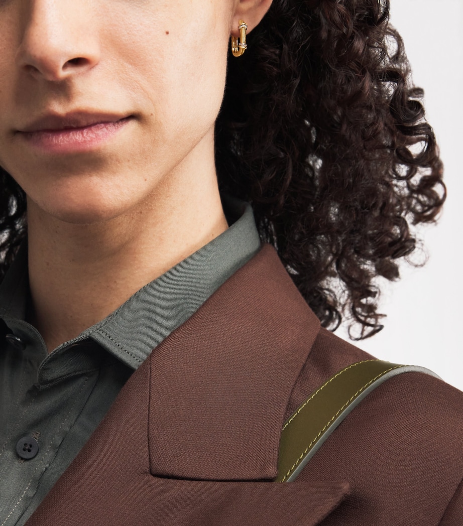 Yellow Gold and Diamond Lot N*93 Buoy Lock Earrings YELLOW GOLD Image 2