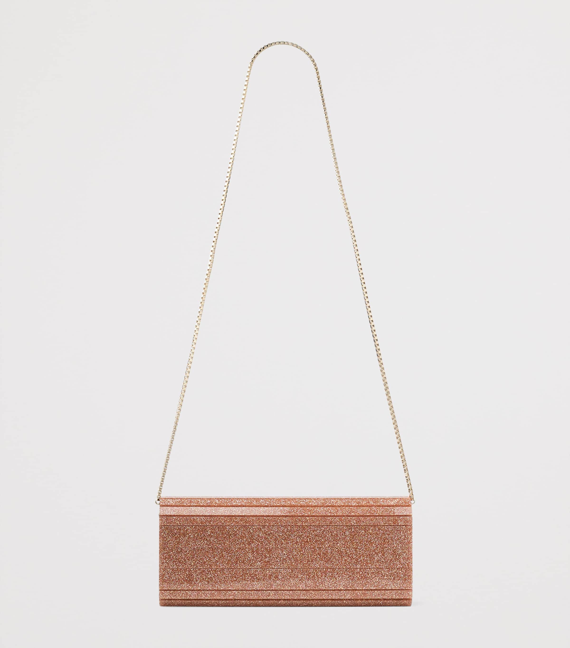 Sweetie Glitter Clutch Bag ROSE Image 4