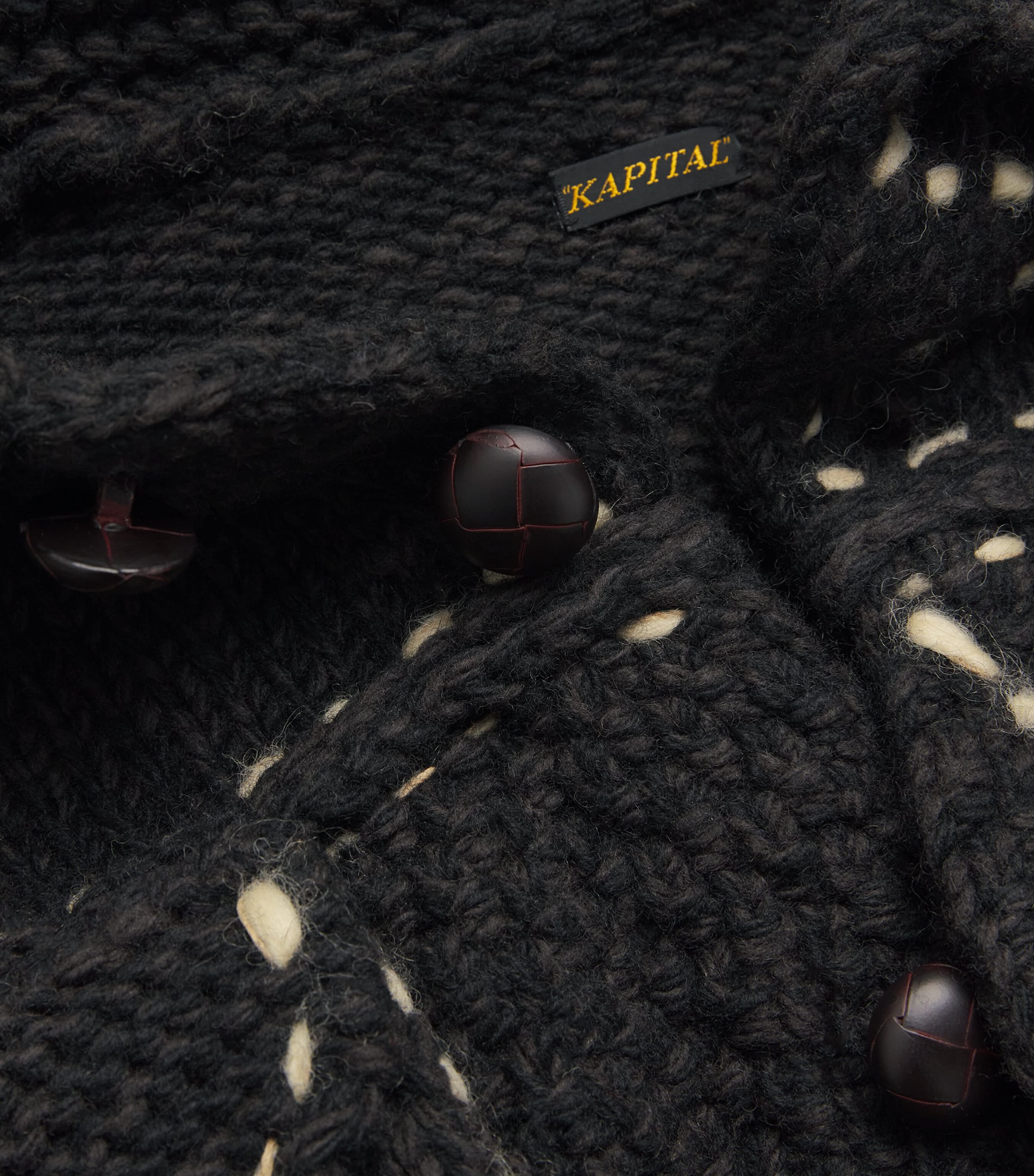 Wool Knitted Jacket BLACK Image 6