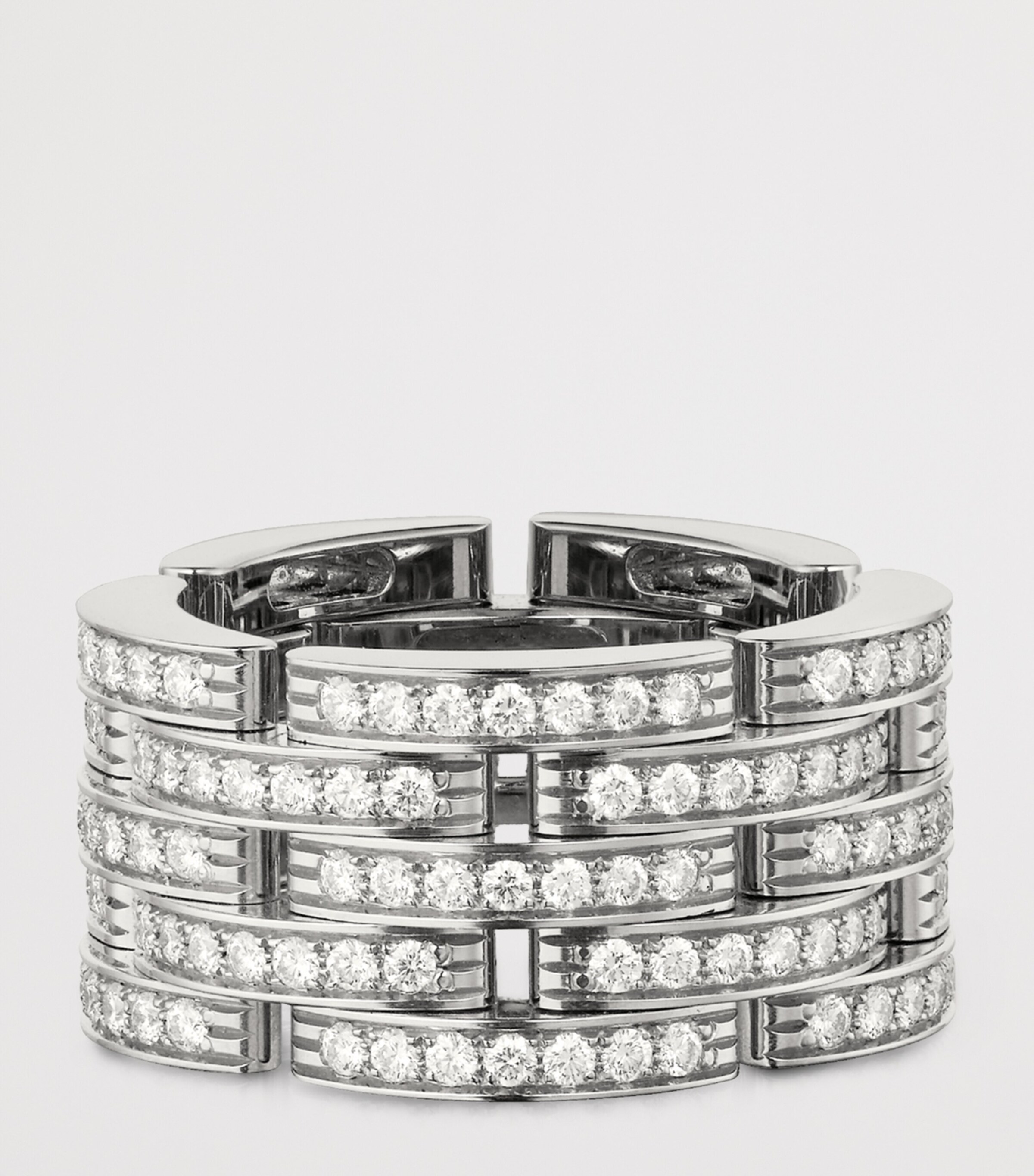 Cartier White Gold and Diamond Maillon Panthère Ring White Gold Image 4