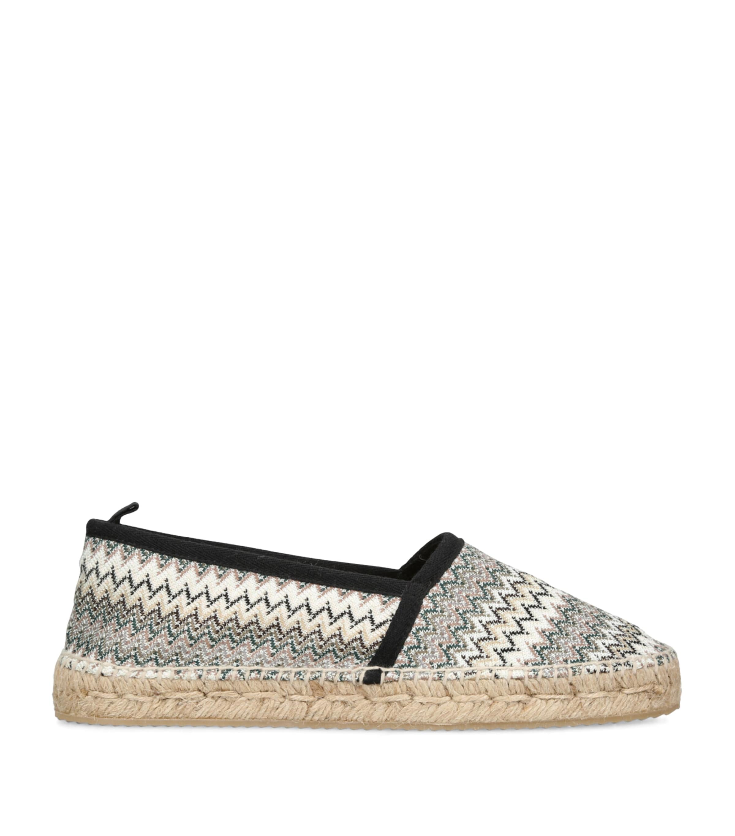 Missoni Zigzag-woven Espadrilles In Grau