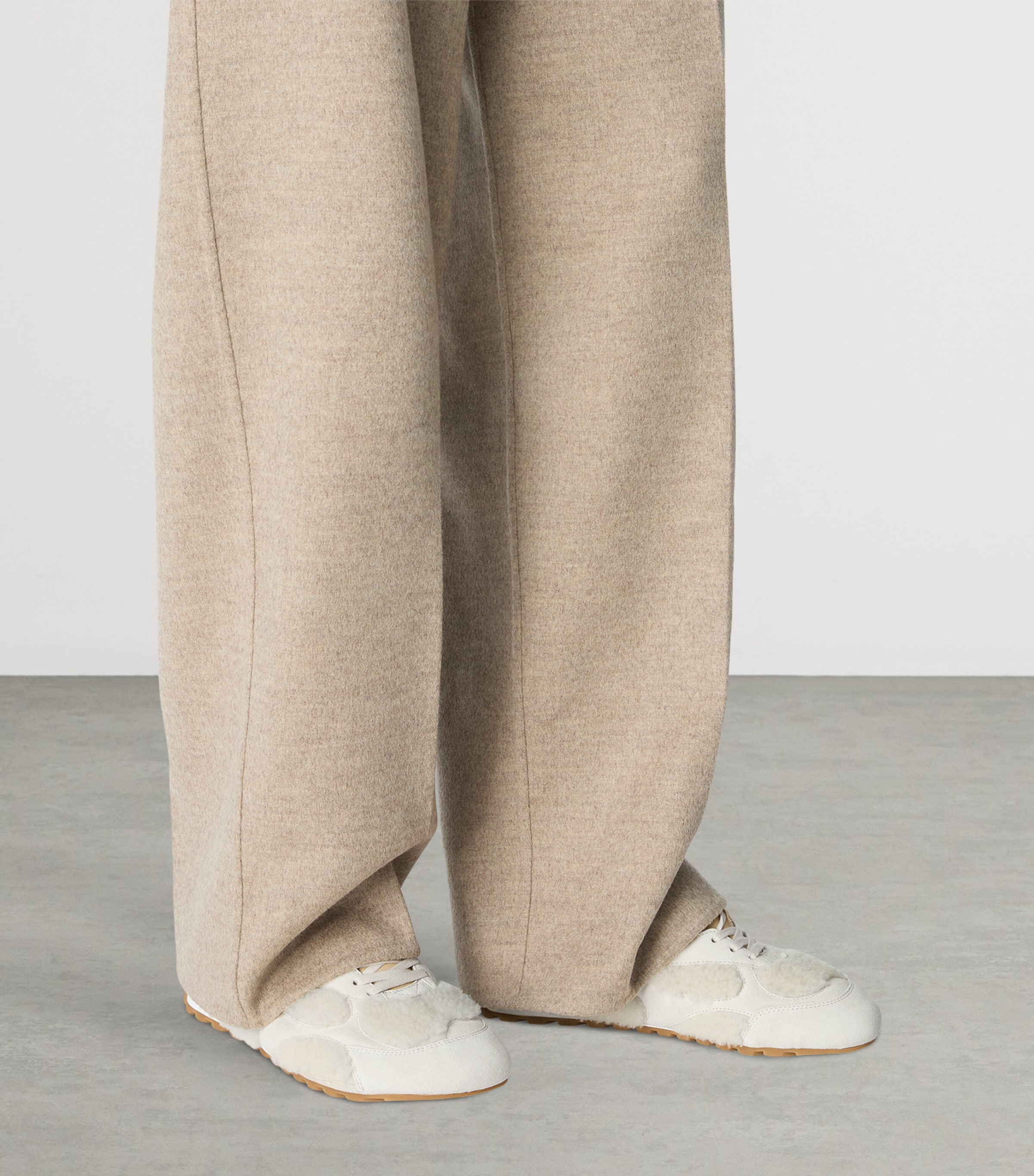 Shearling-Suede Orbit Flash Sneakers 9732 Image 2