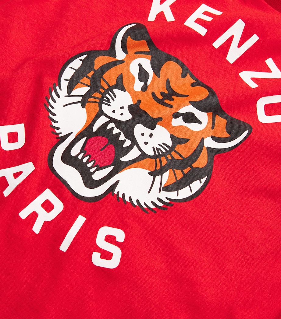 Cotton Logo T-Shirt (2-14 Years) 997 BRIGHT RED Image 3