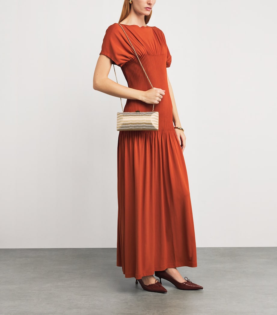 Silk Satin Embellished Clutch Bag 0125 SAHARA Image 5