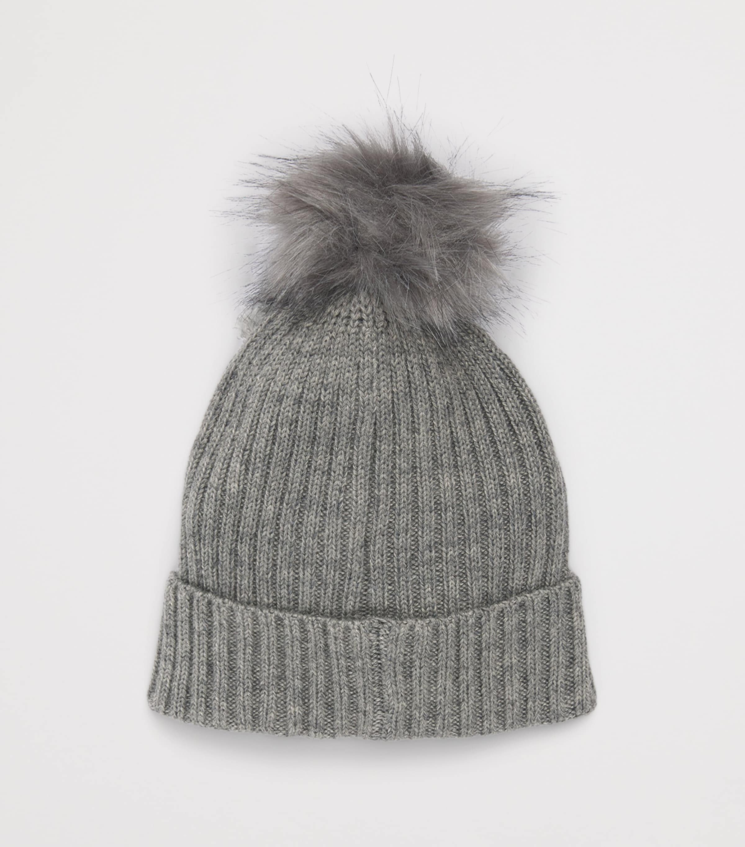 Monnalisa Wool-Blend Teddy Hat Grigio Medio Image 2