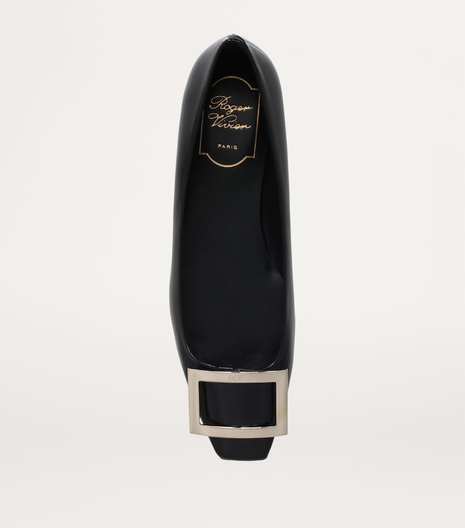 Patent Quadrata Trompette Ballet Flats BLACK Image 6