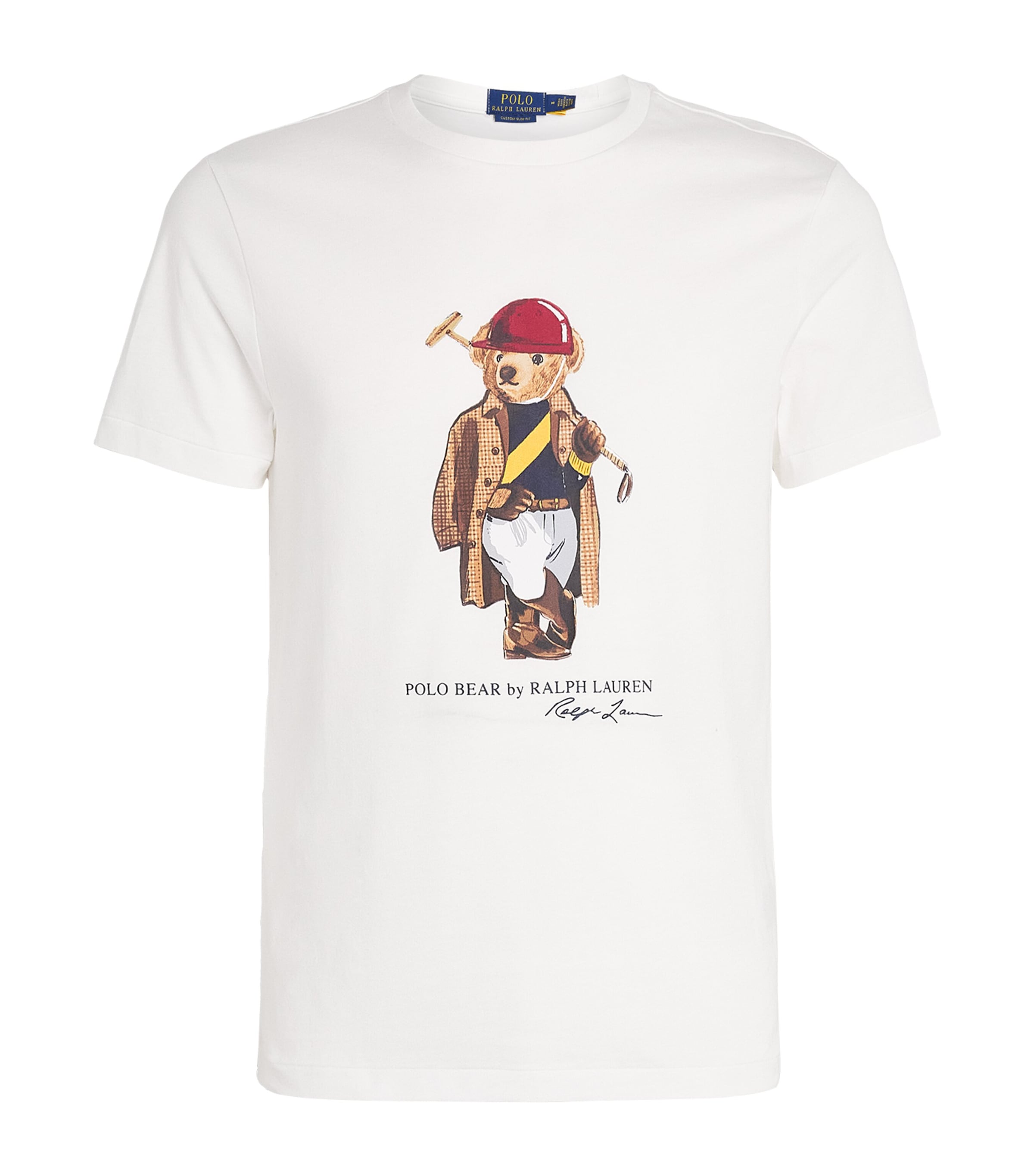 Cotton Polo Bear T-shirt WHITE-SOCIETY BEAR Image 1