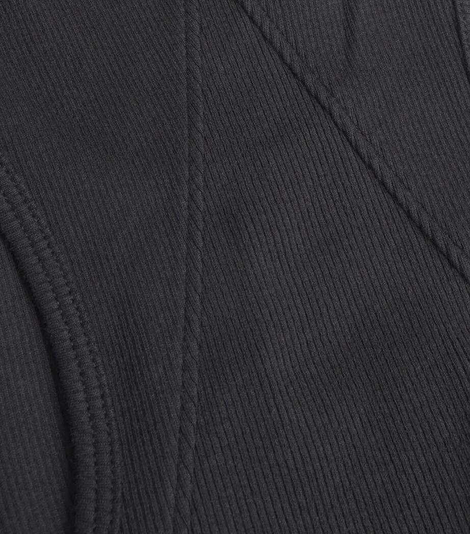 The Essential Rib Tank Top BLACK Image 5