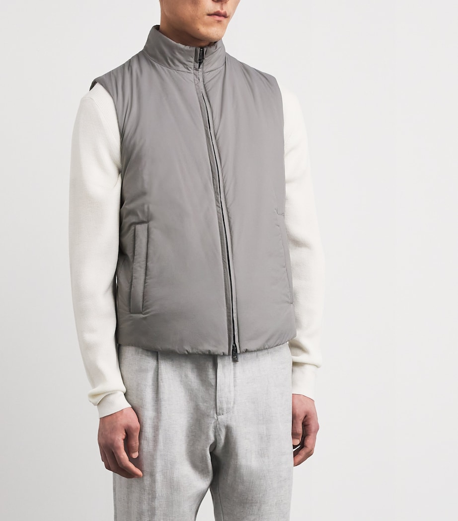 Herno Mens Ecoage Gilet Grigio Chiaro Image 4