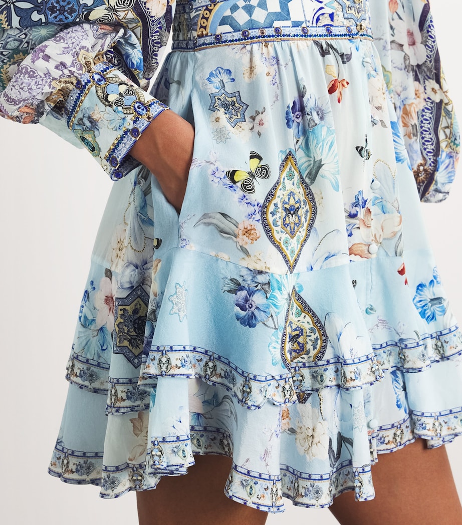 Camilla Womens Silk Mini Dress Almanpal Image 4