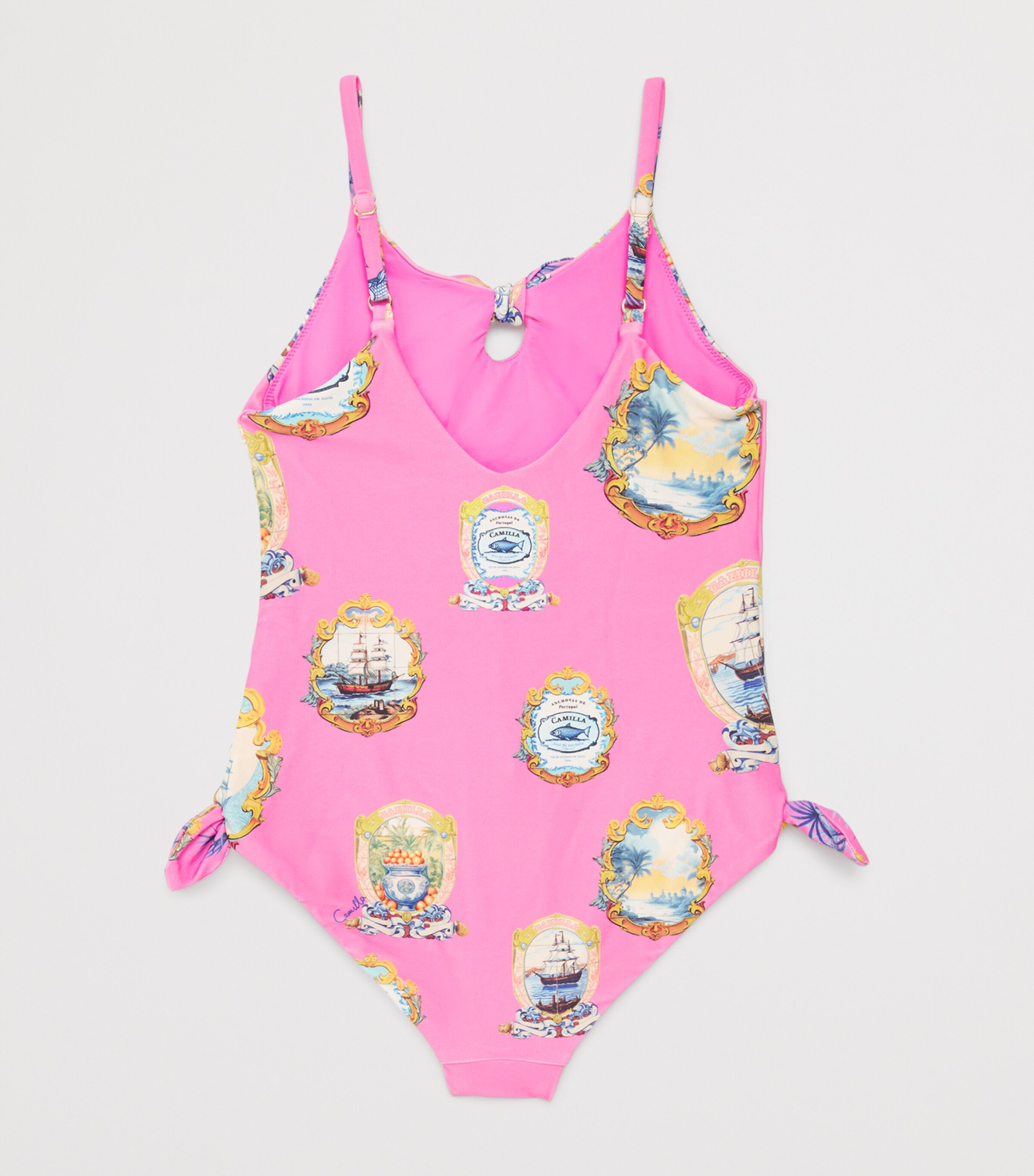 Tie-Detail Salty Splendour Swimsuit (12-14 Years) SALTSPLD Image 2