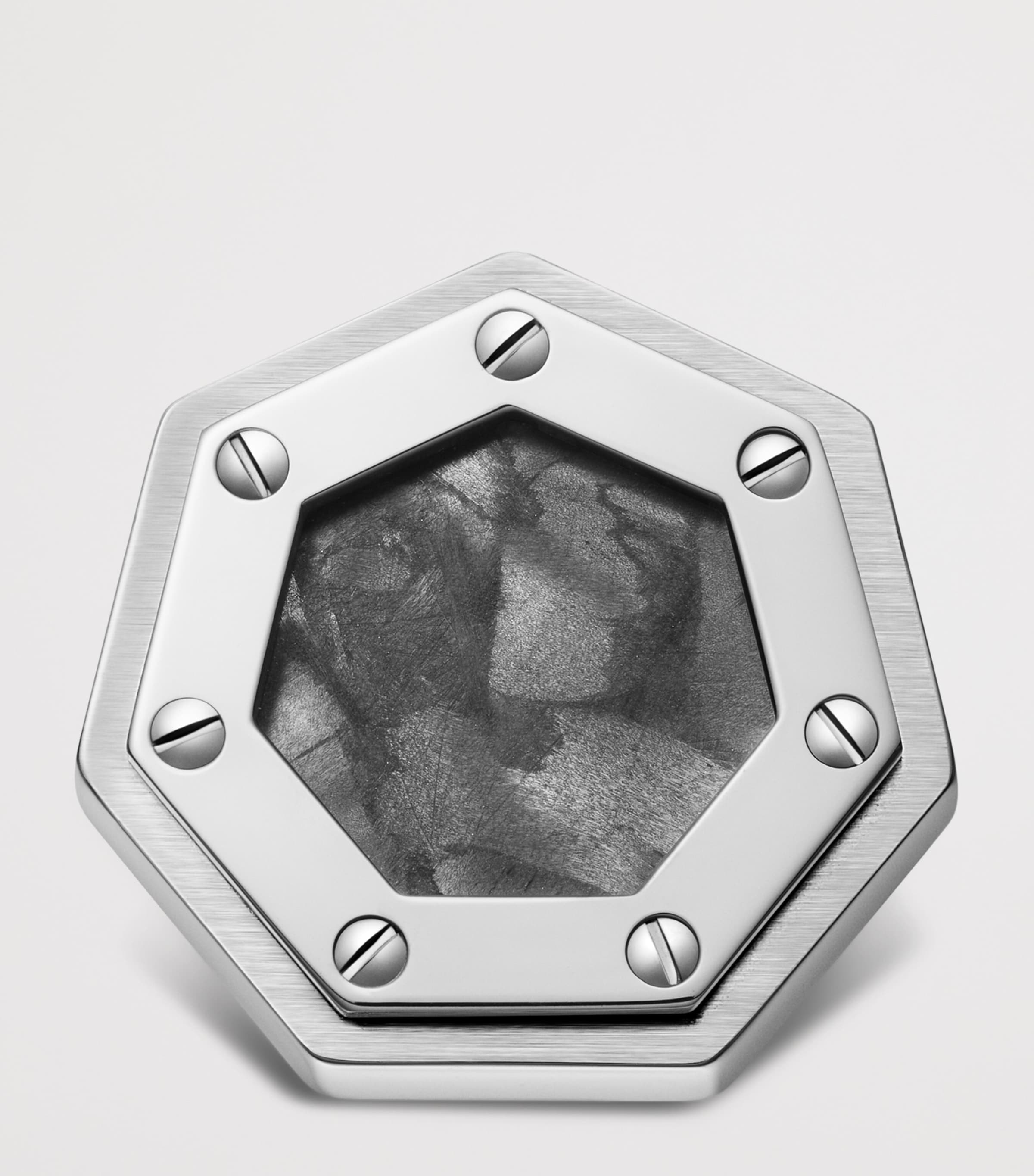 Cartier Sterling Silver Santos de Cartier Cufflinks Grey Image 4