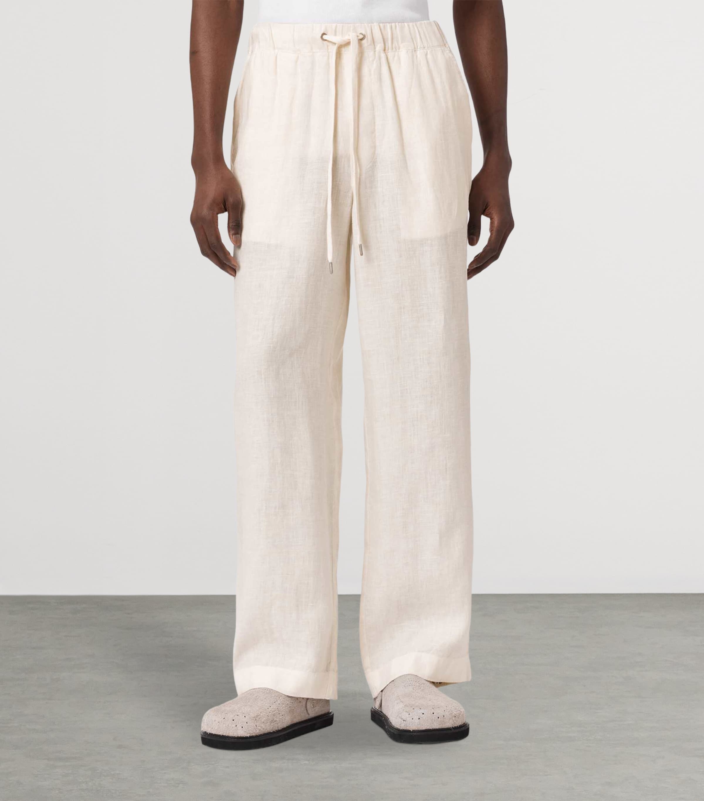 Linen Sharp Trousers COTTAGE WHITE Image 3