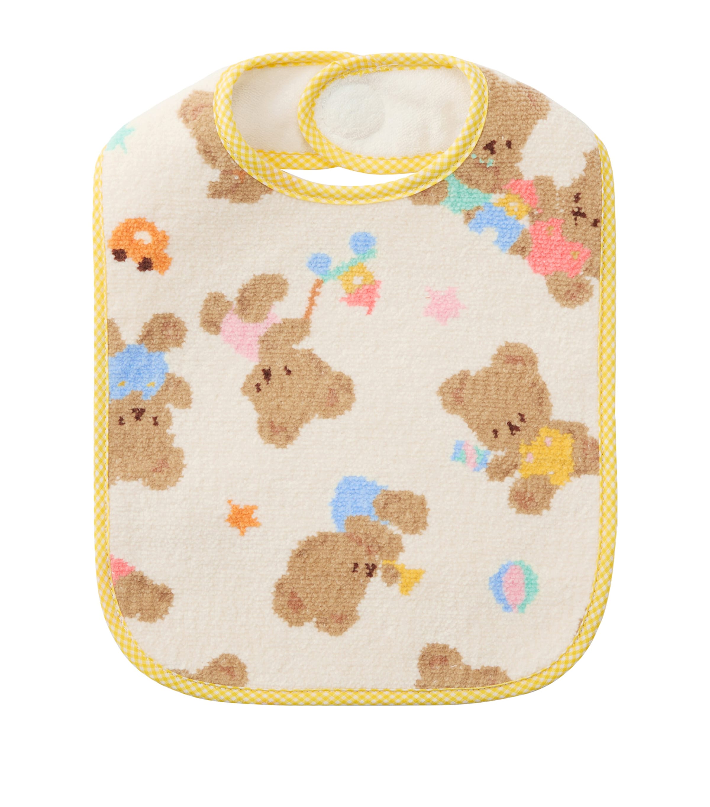 Miki House Cotton Chenille Bear Bib Image 1