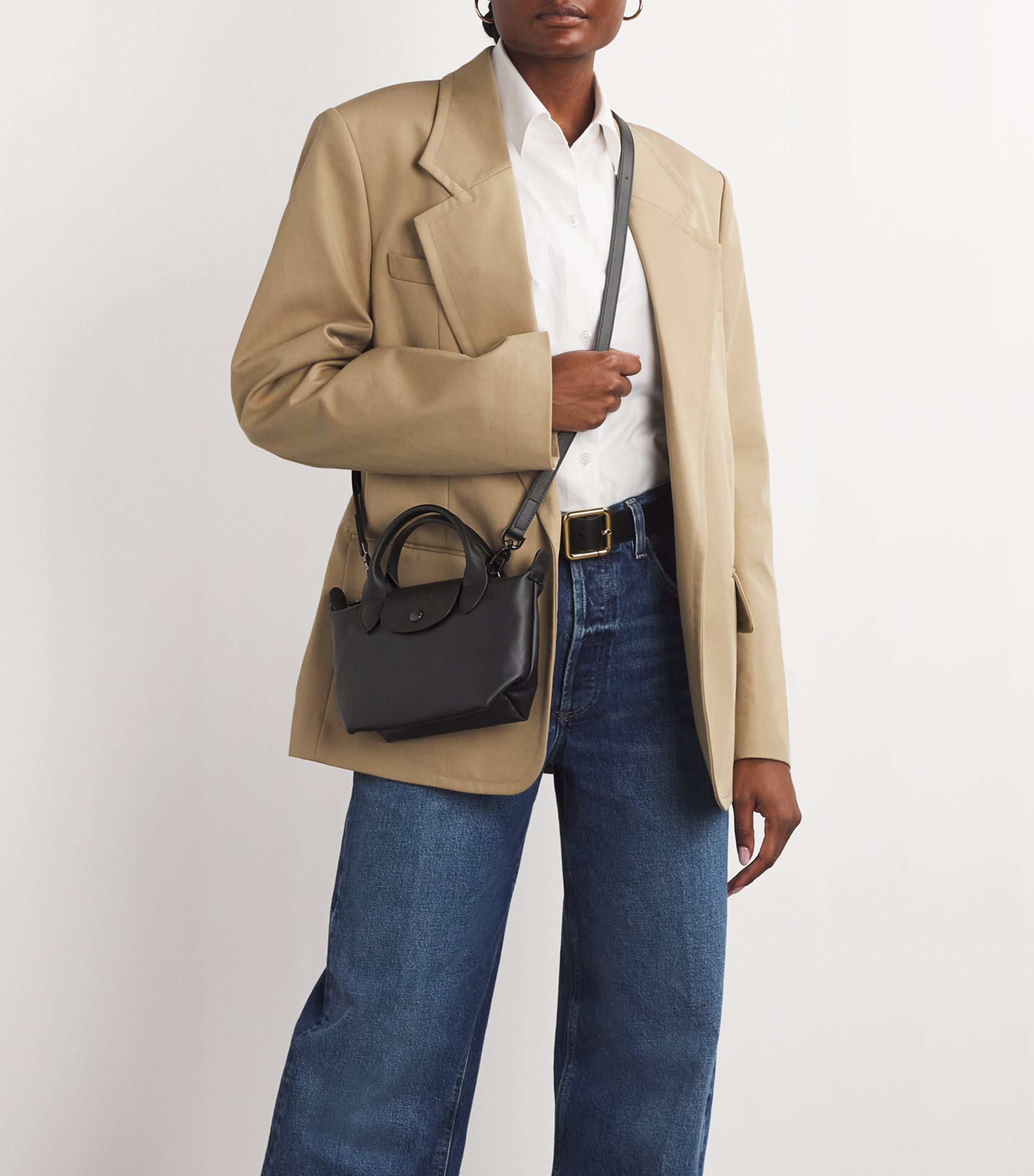 Extra-Small Leather Le Pliage Xtra Handbag 001 BLACK Image 2