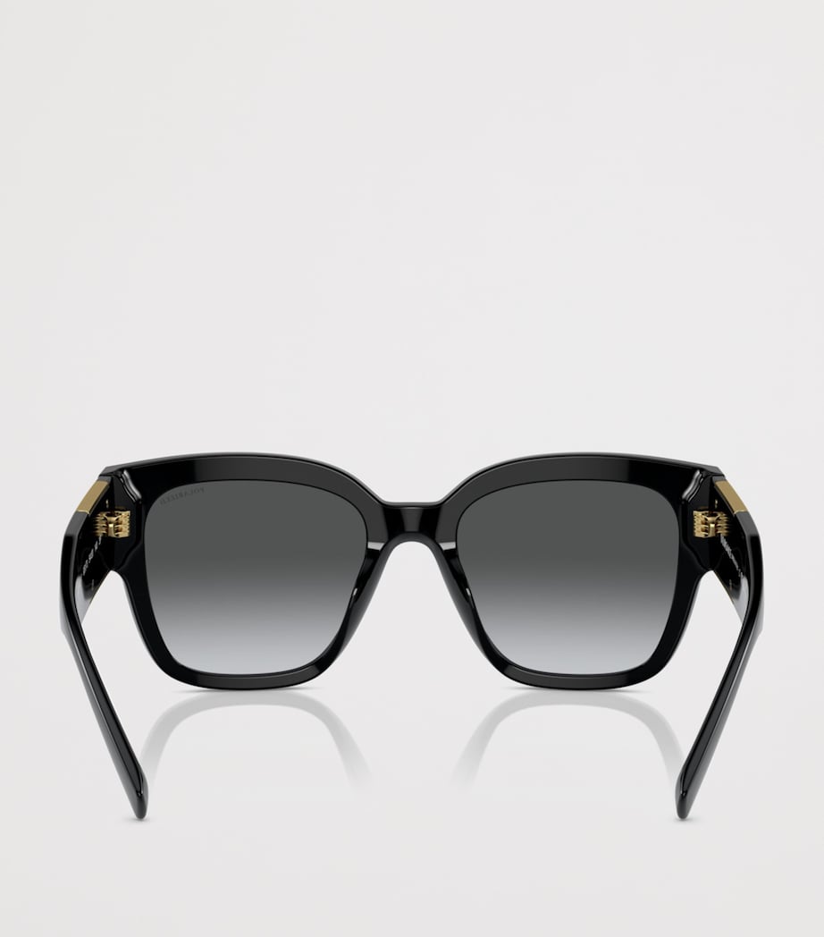 Versace Acetate Pillow Sunglasses Black Image 4