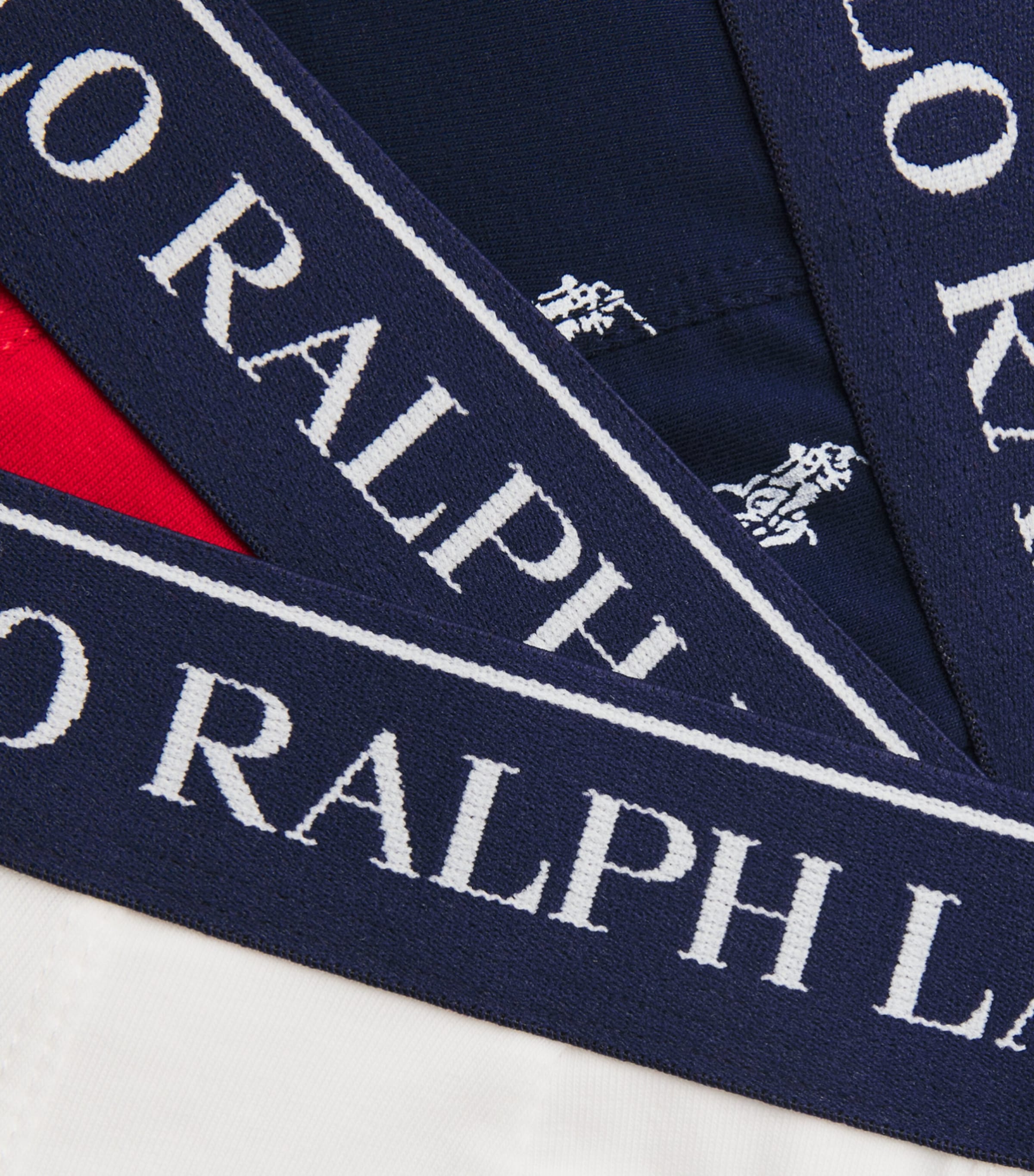 Polo Ralph Lauren Mens Stretch-Cotton Boxer Briefs (Pack of 3) Navy Aopp/paper Wht/ Image 5