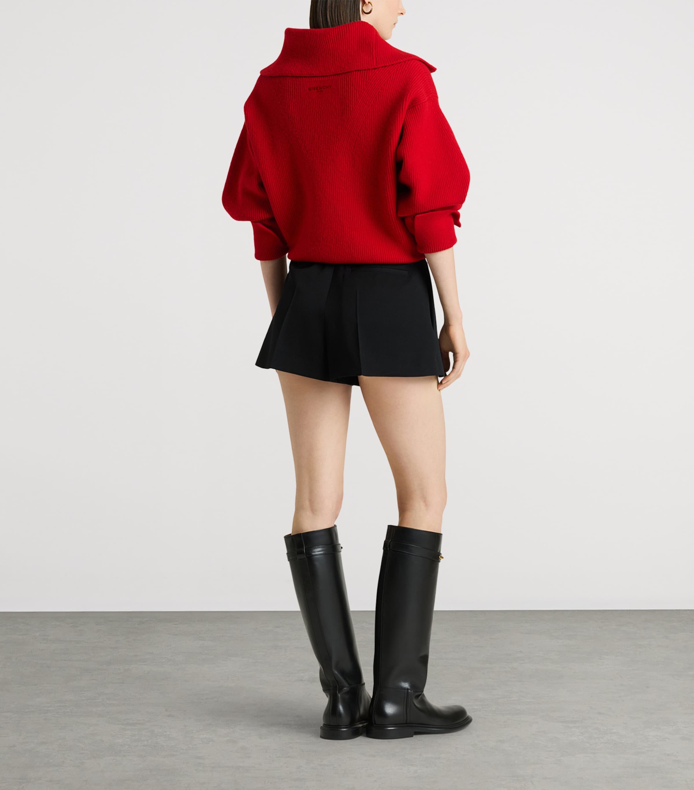 Givenchy Womens Wool Pinch Shorts Image 3