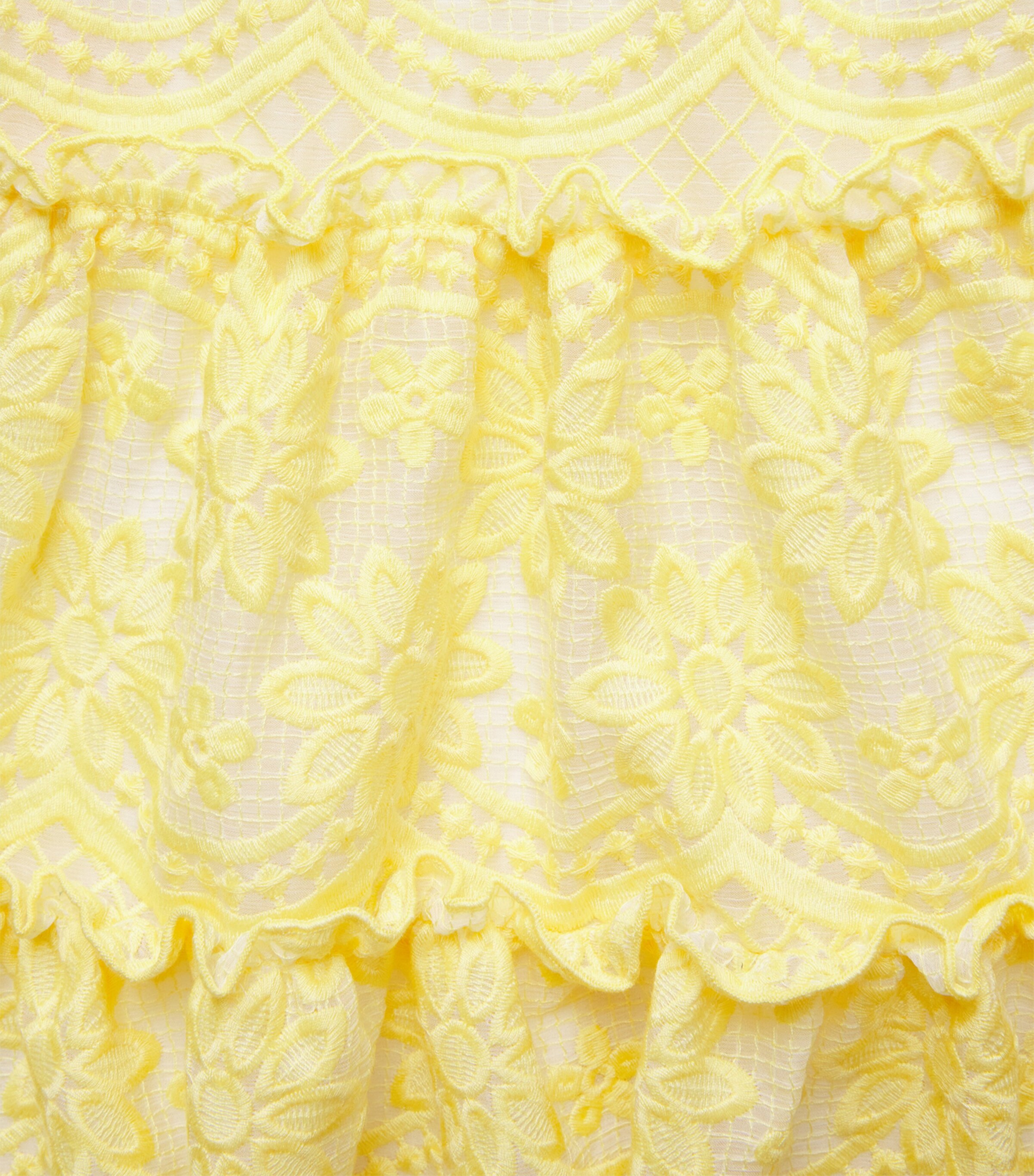 Lace Embroidered Kaia Dress (2-16 Years) LEMON Image 3
