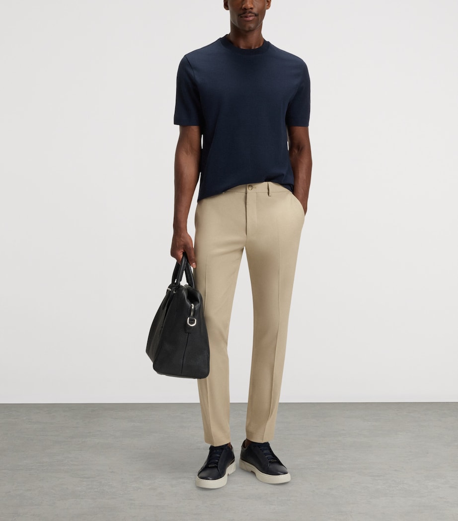 Cotton-Silk Check T-Shirt 404 Image 2