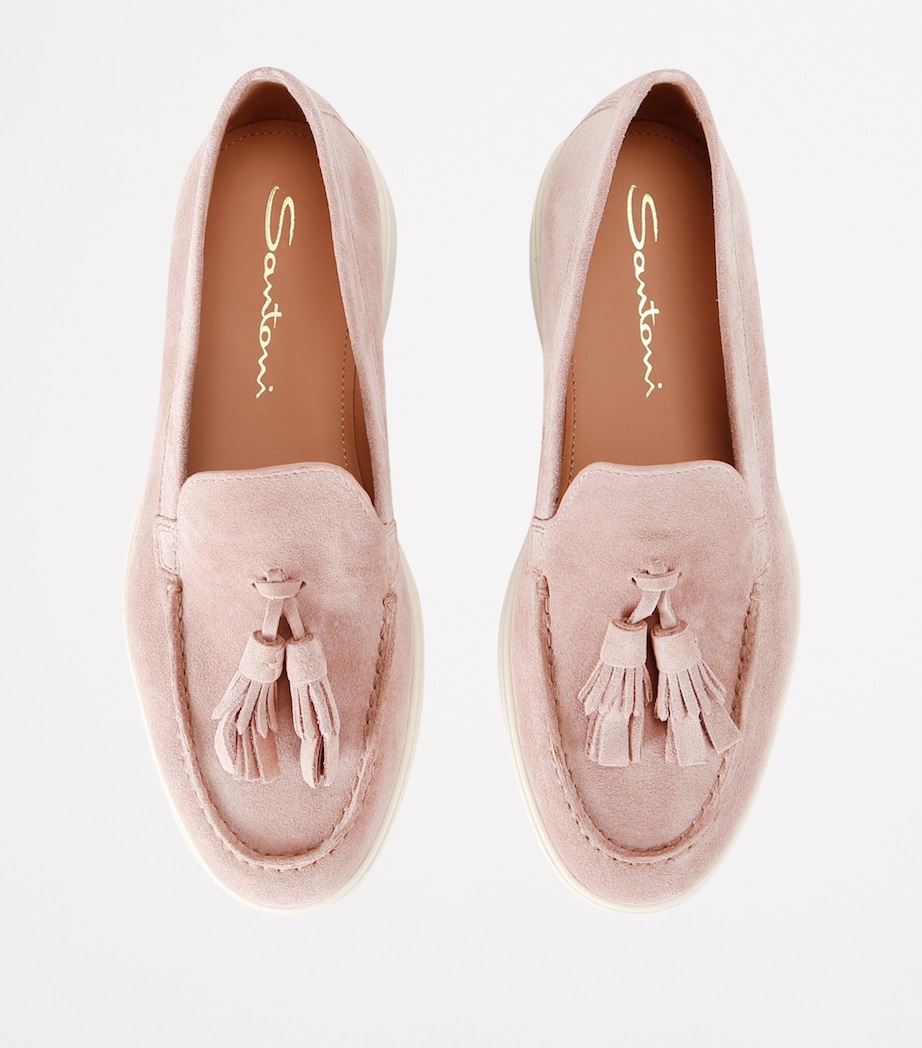 Suede Feudal Loafers PALE PINK Image 4
