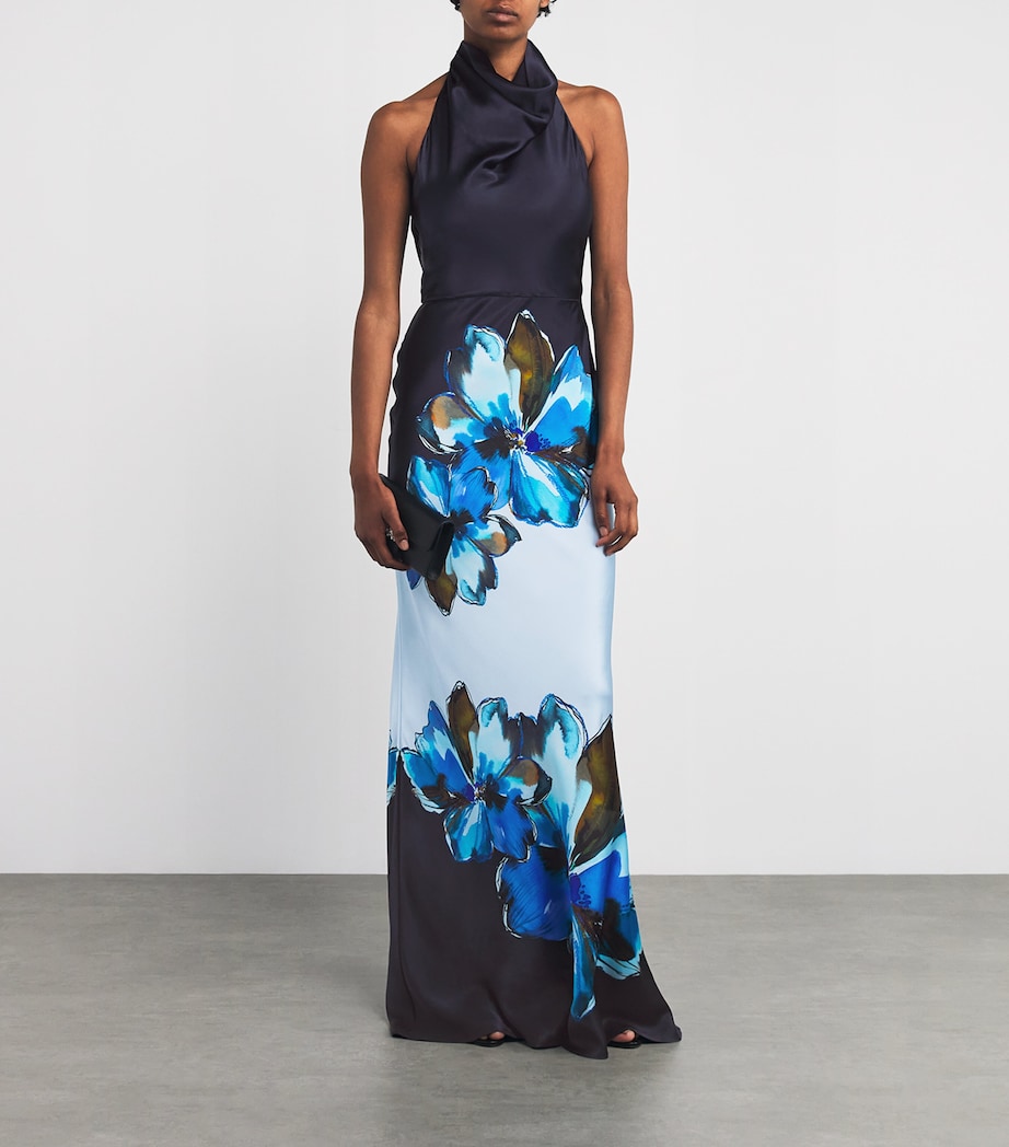 Silk Cyran Maxi Dress PRINT Image 2