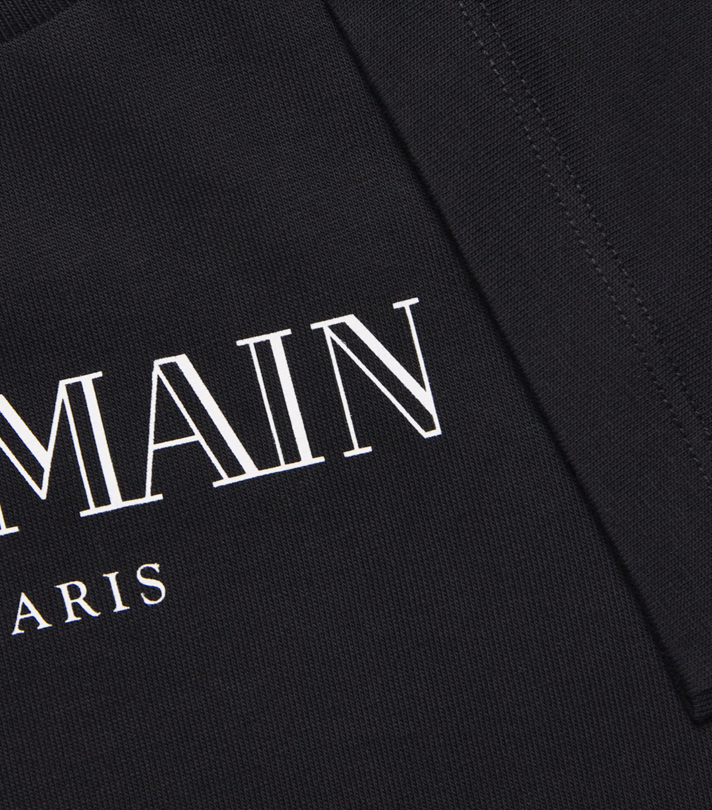 Balmain Kids Cotton Logo T-Shirt (6-14 Years) Black/white Image 3