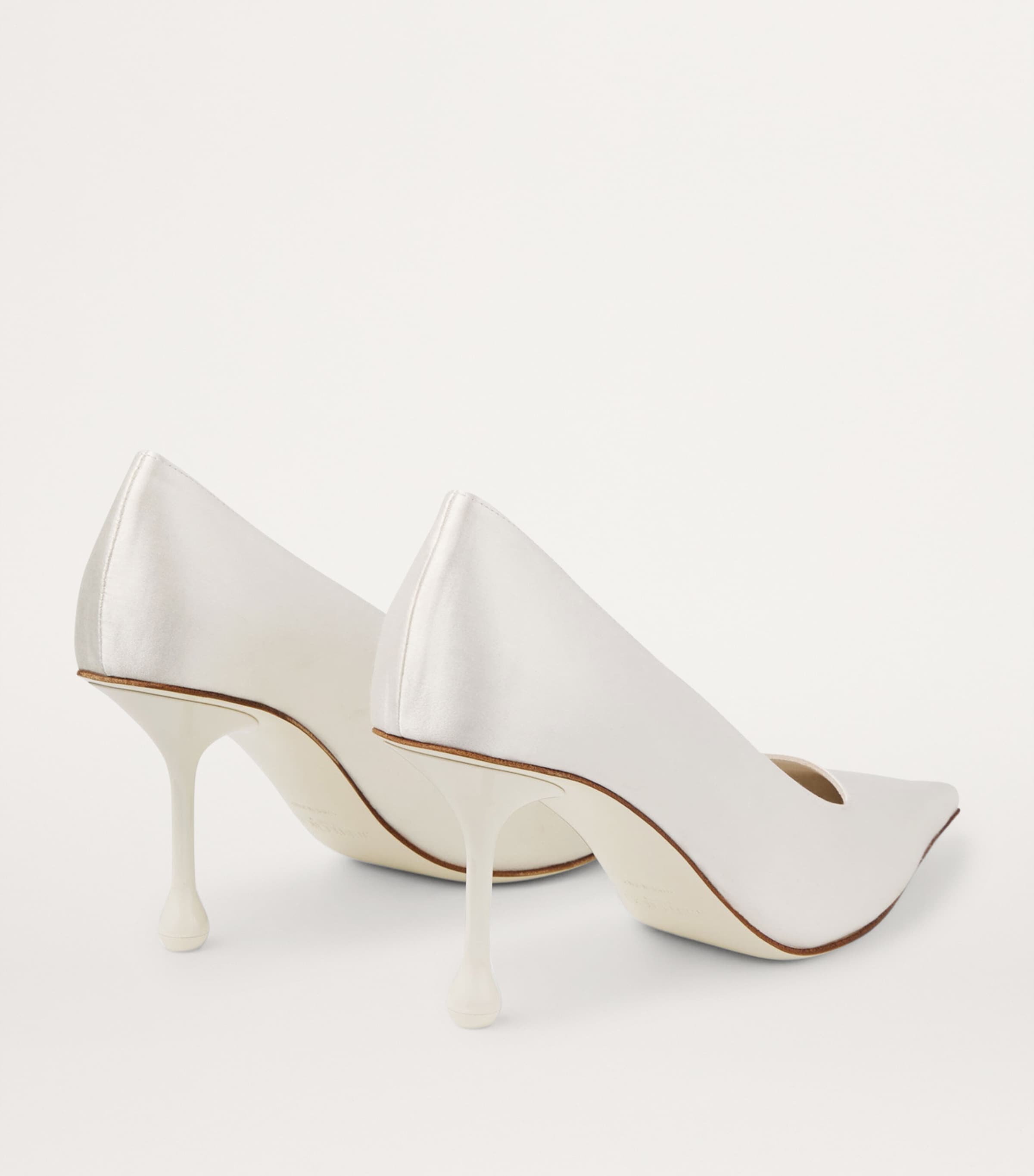 Ixia 80 Satin Pumps IVORY Image 3