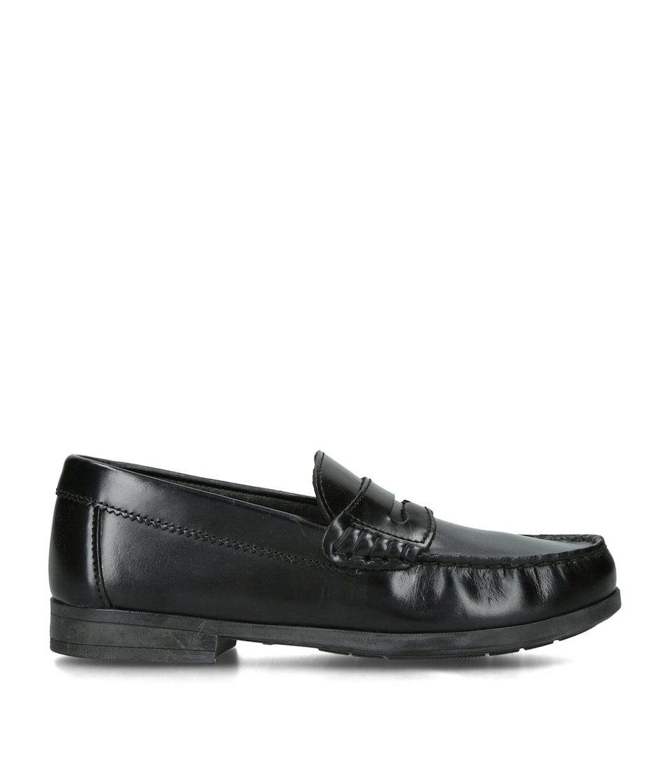 Start-Rite Leather Penny Loafers Black