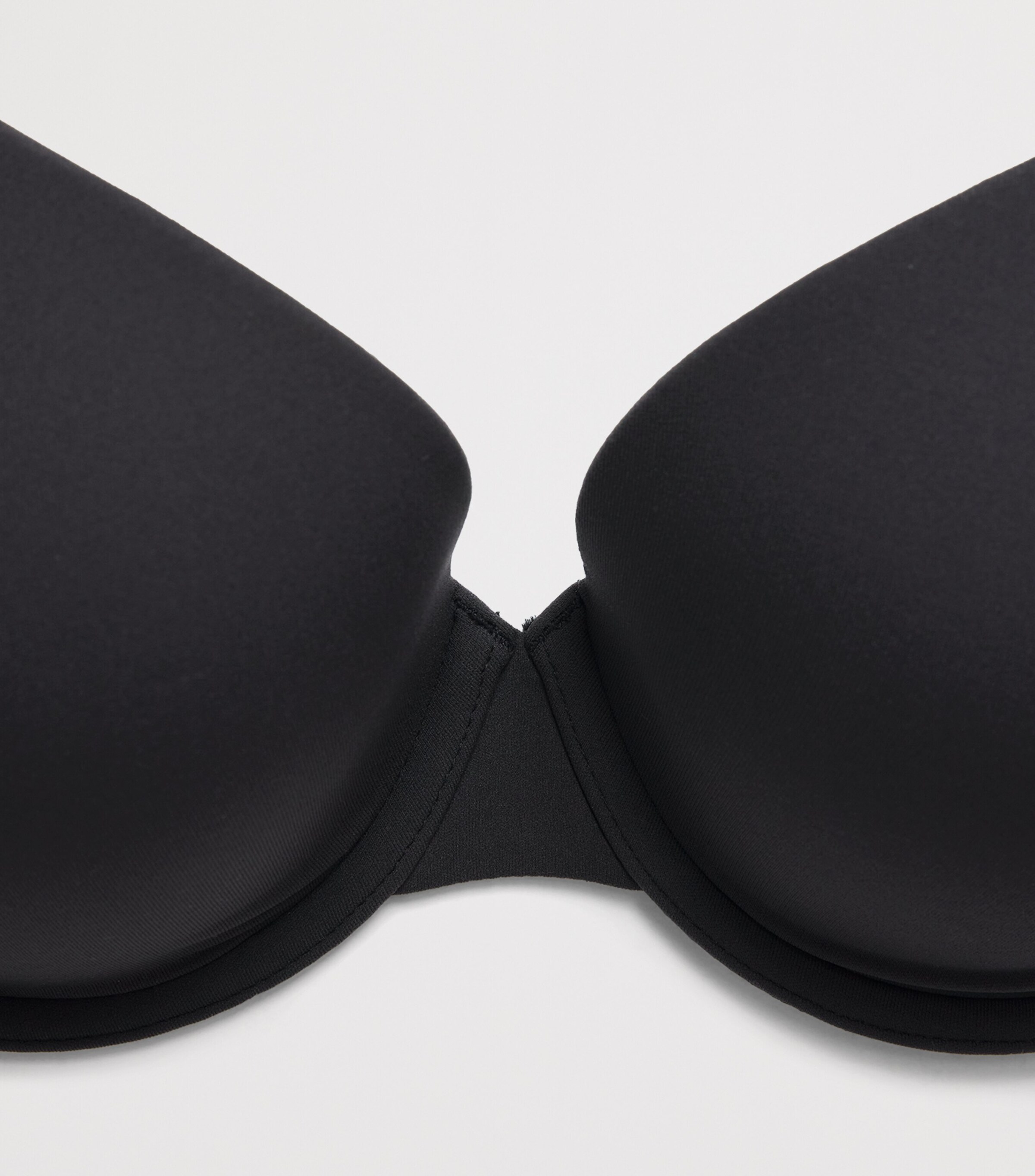 Skims Womens Fits Everybody Push-Up Demi Bra Onyx Image 4