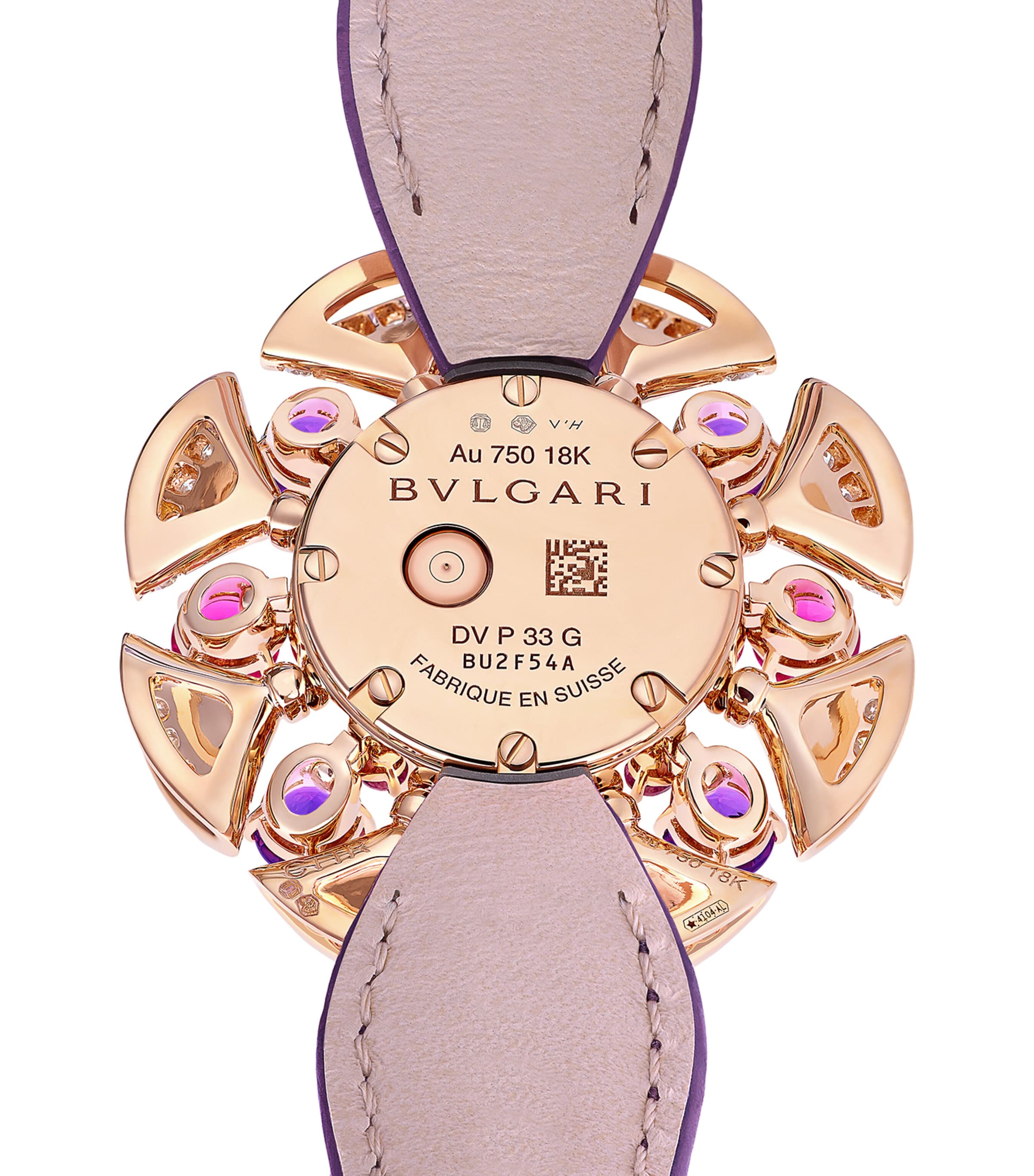 Rose Gold, Diamond, Amethyst and Pink Rubellite Divas' Dream Watch 33mm MOTHER OF PEARL Image 3