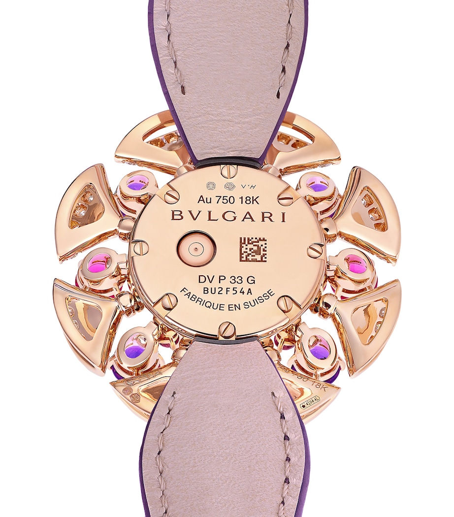 Rose Gold, Diamond, Amethyst and Pink Rubellite Divas' Dream Watch 33mm MOTHER OF PEARL Image 3