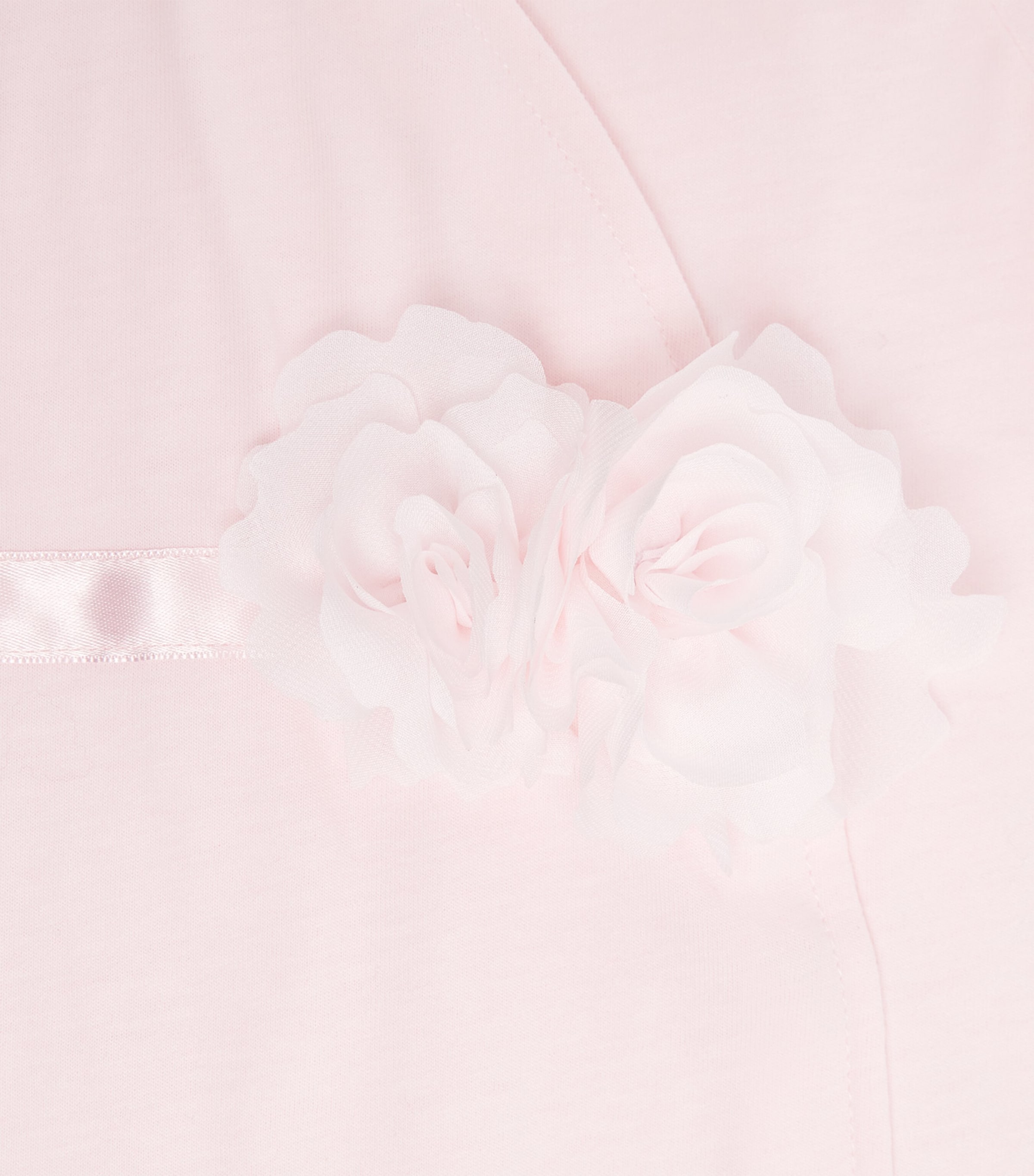 Cotton Flower-Detail All-In-One (1-12 Months) R0ROSA PINK Image 4