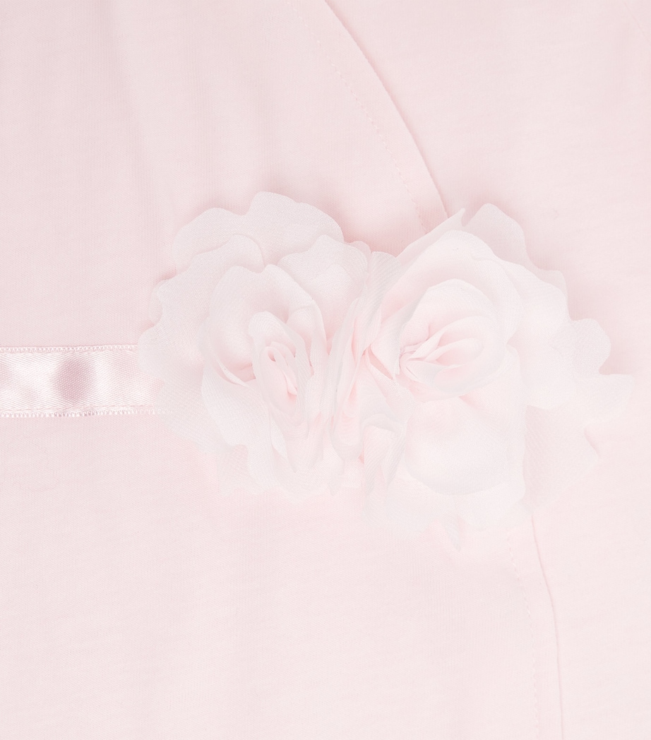 Cotton Flower-Detail All-In-One (1-12 Months) R0ROSA PINK Image 4