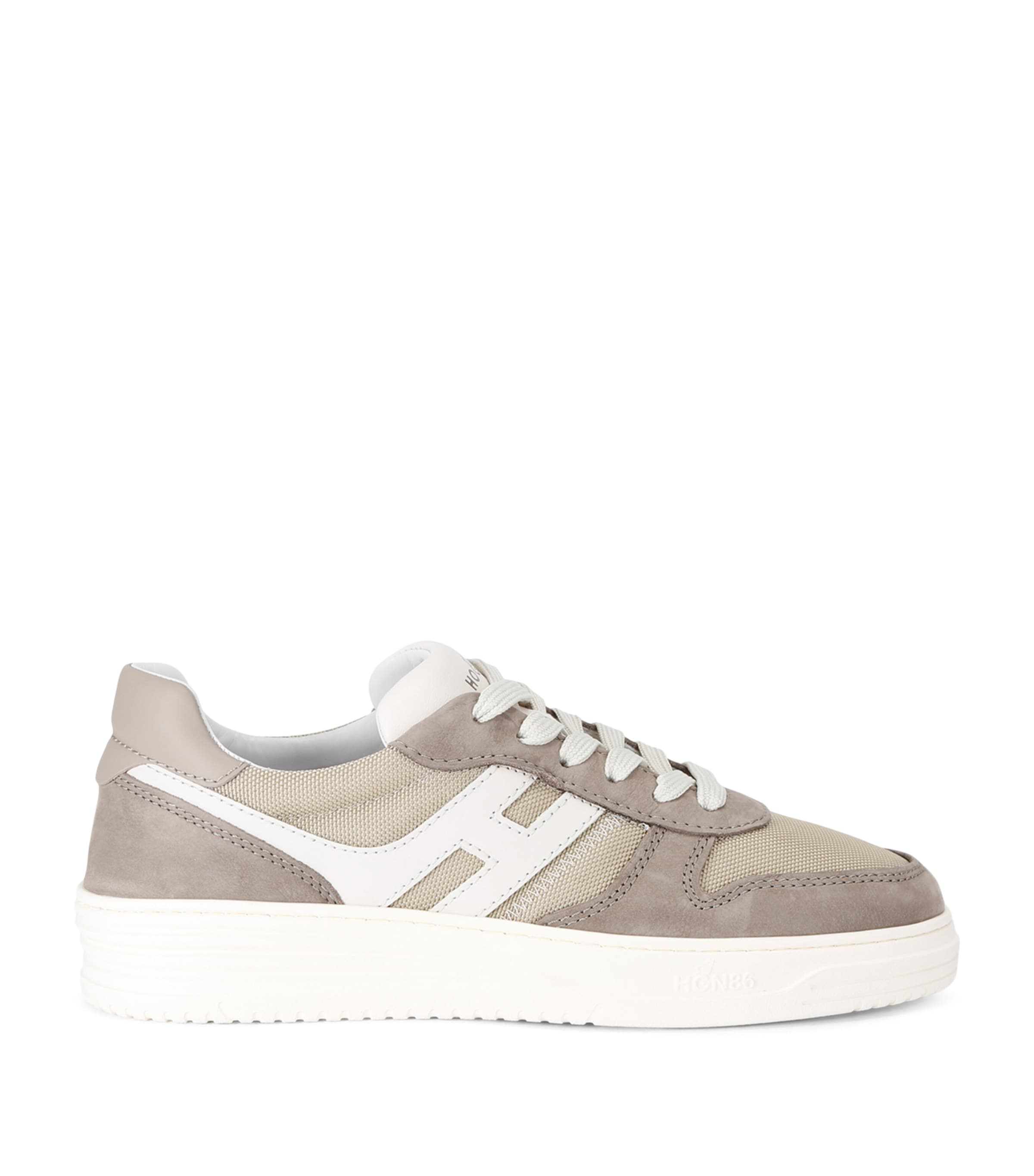 Hogan Low-top Sneakers With Nubuck Leather In Green