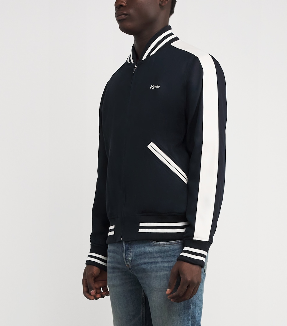 Varsity Bomber Jacket NAVY BLUE Image 3