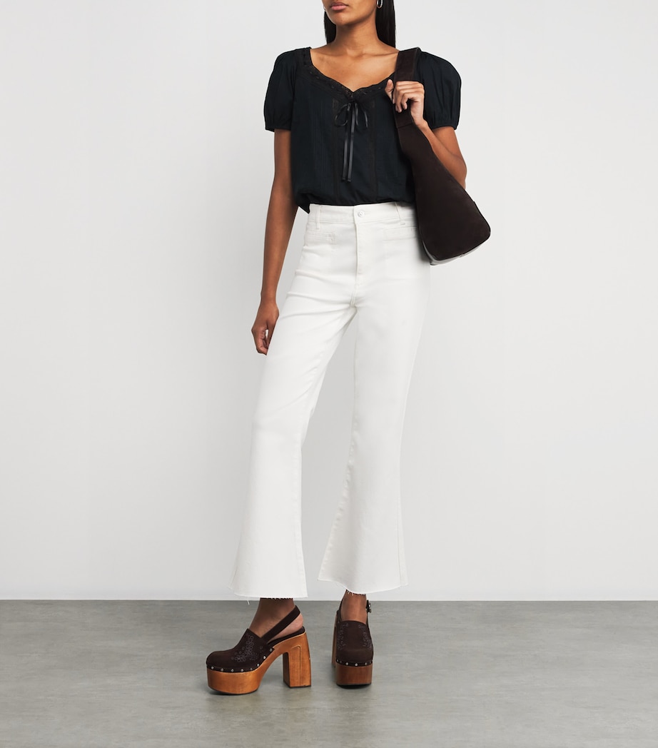 Marlow Skimmer Flared Jeans TONAL ECRU Image 2