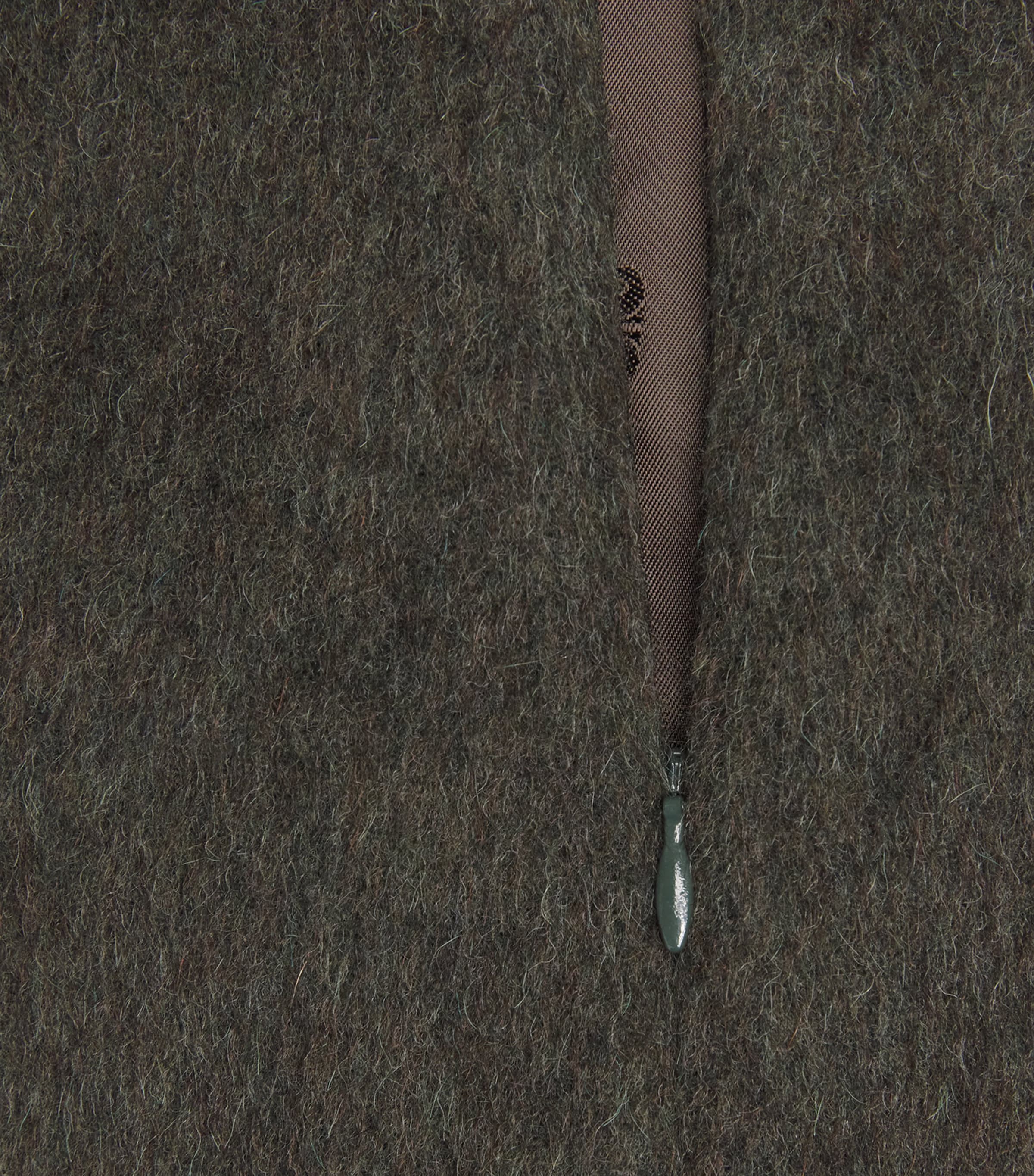 Mohair-Wool-Blend Coci Mini Skirt V005 DARK GREEN Image 5