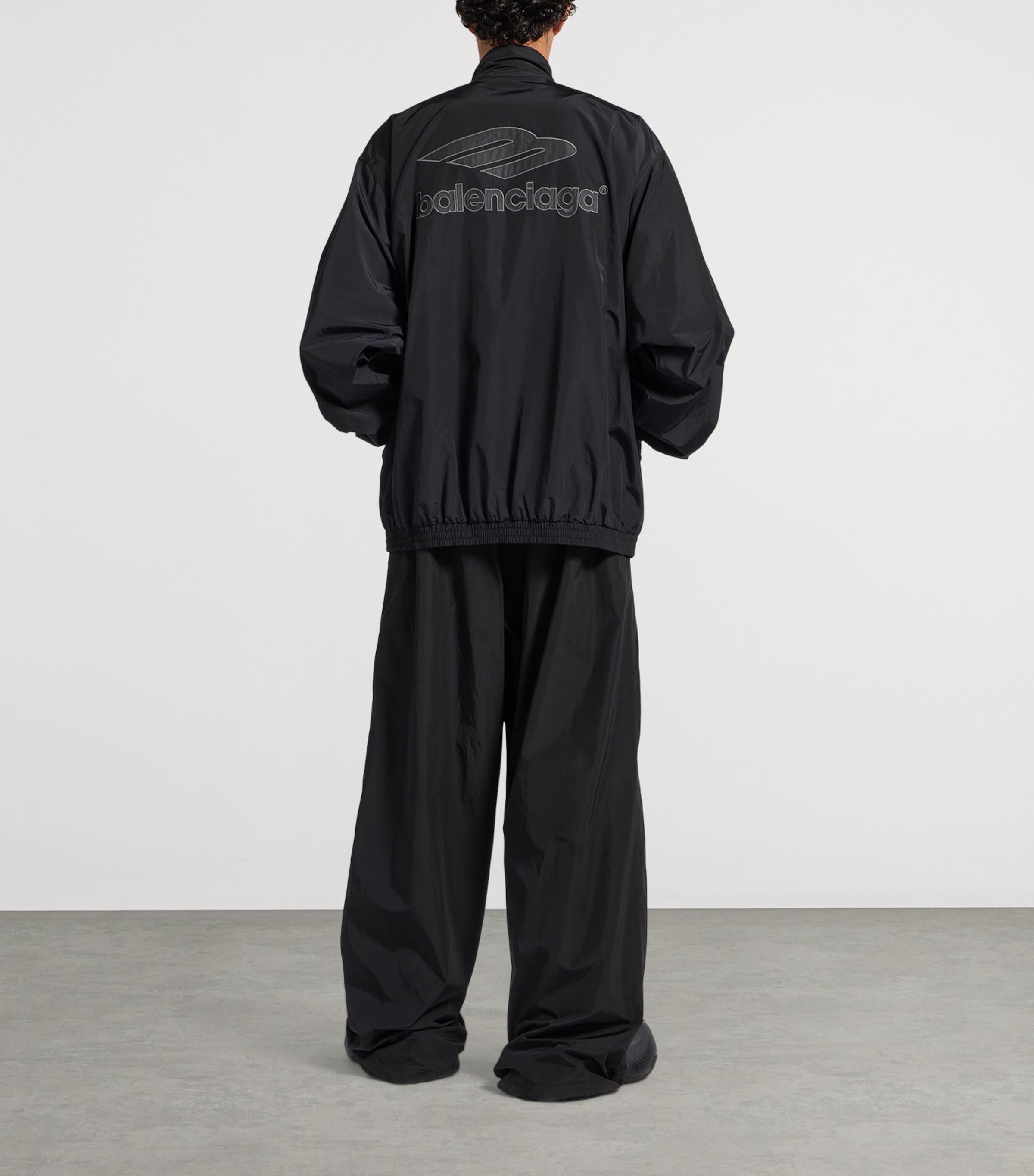 Cotton-Blend 3B Logo Oversized Jacket 1000 Image 3