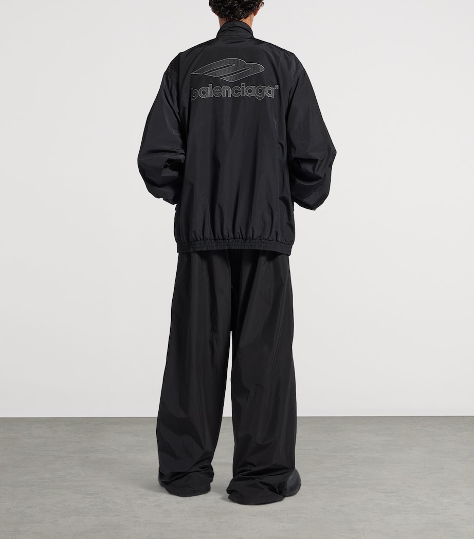 Cotton-Blend 3B Logo Oversized Jacket 1000 Image 3