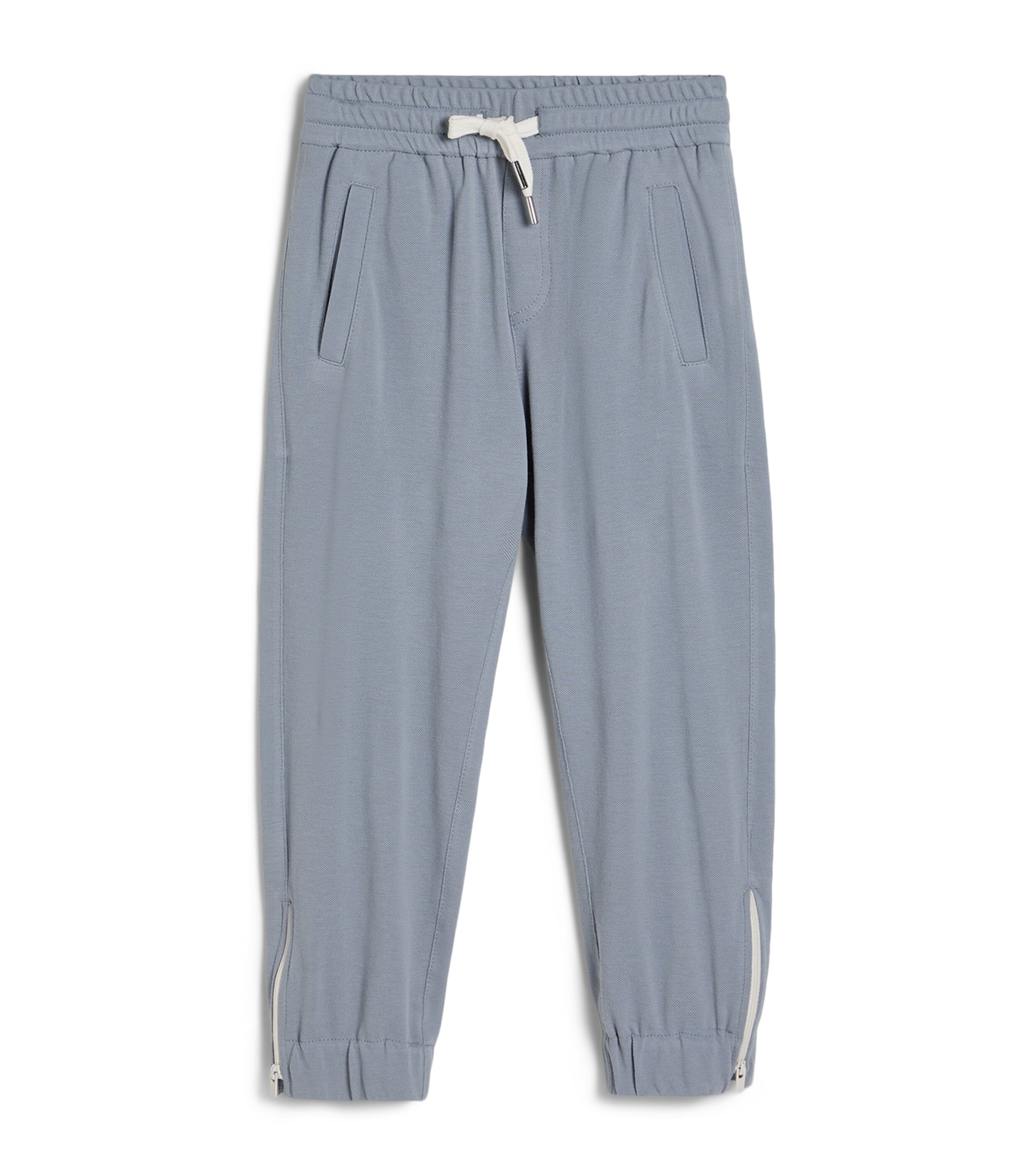Brunello Cucinelli Kids Cotton Side-Zip Sweatpants (4-6 Years) Image 1