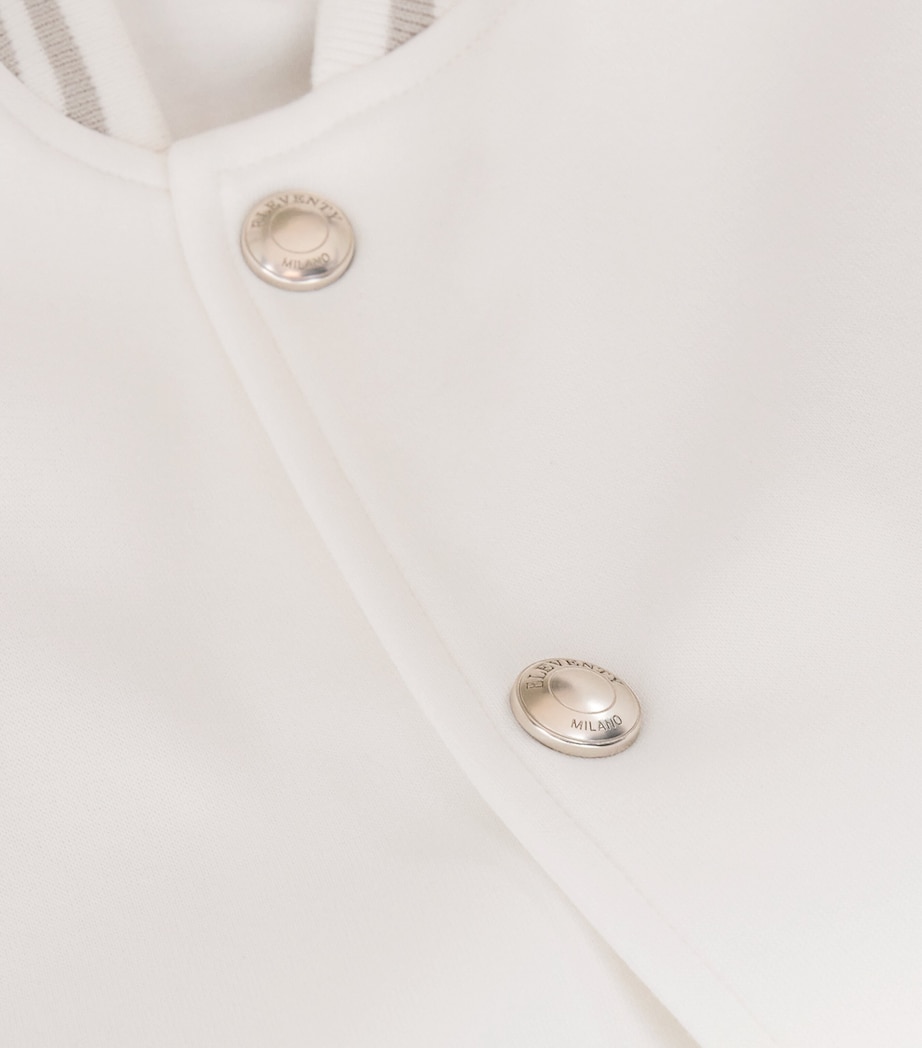 Cotton-Blend Jersey Bomber Jacket BIANCO E BIANCO Image 5