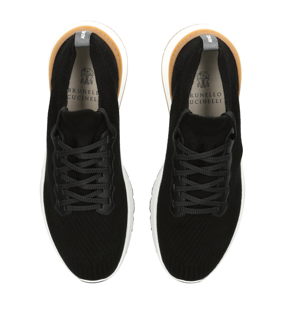 Knitted Sneakers BLACK Image 4