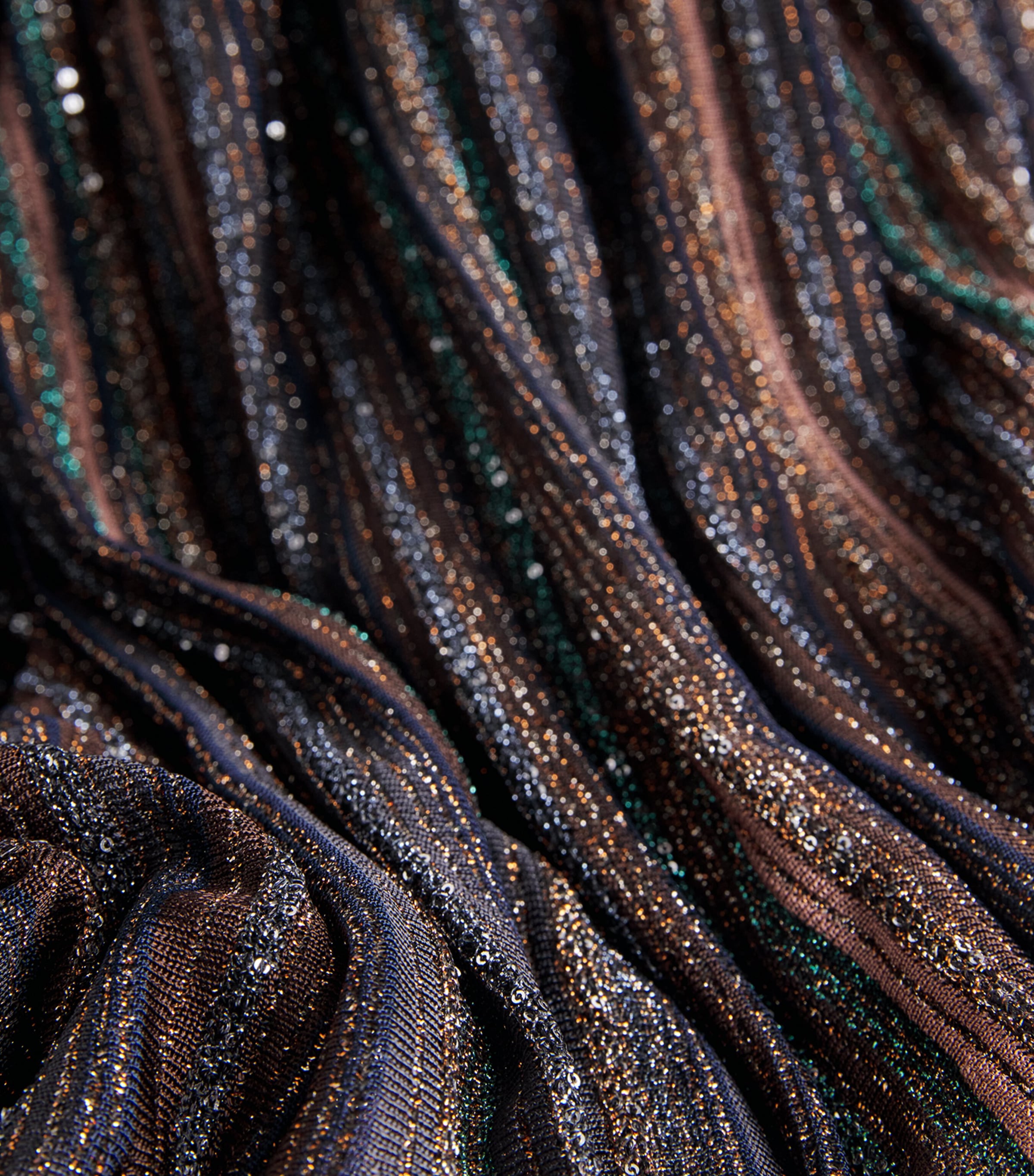 Missoni Womens Sequin-Embellished Stripe Maxi Skirt Drk Brown Tone Image 6