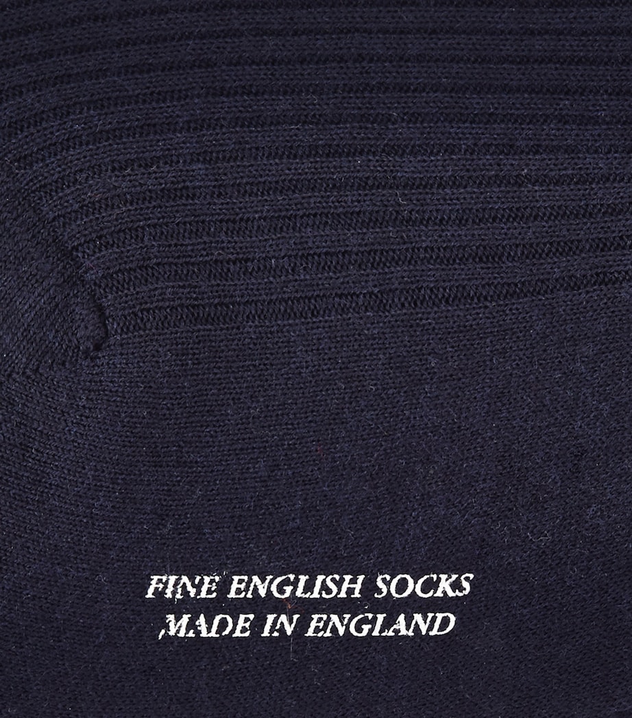 Ribbed Socks NAVY Image 3