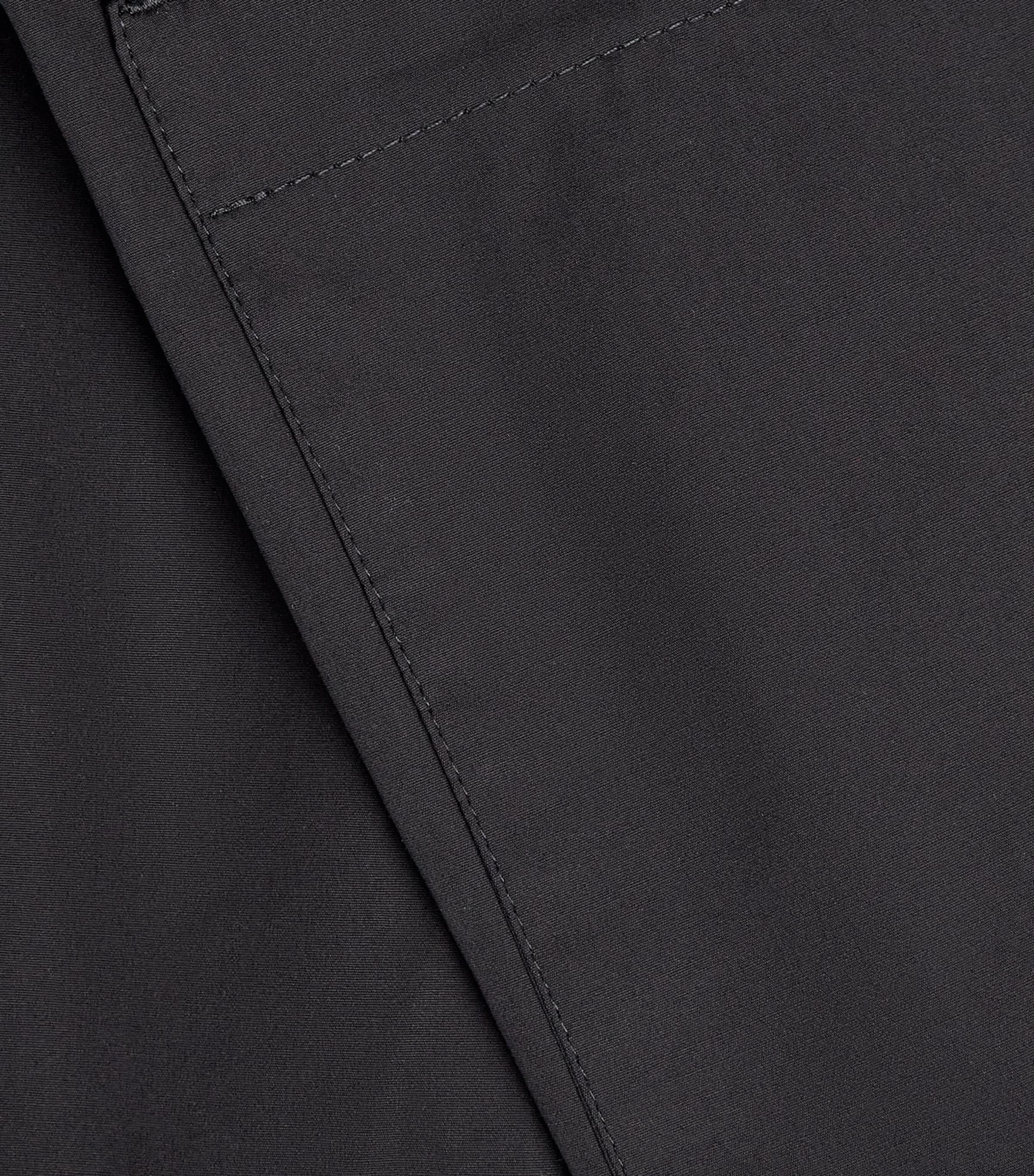 Cotton Cargo Trousers 001 BLACK Image 5