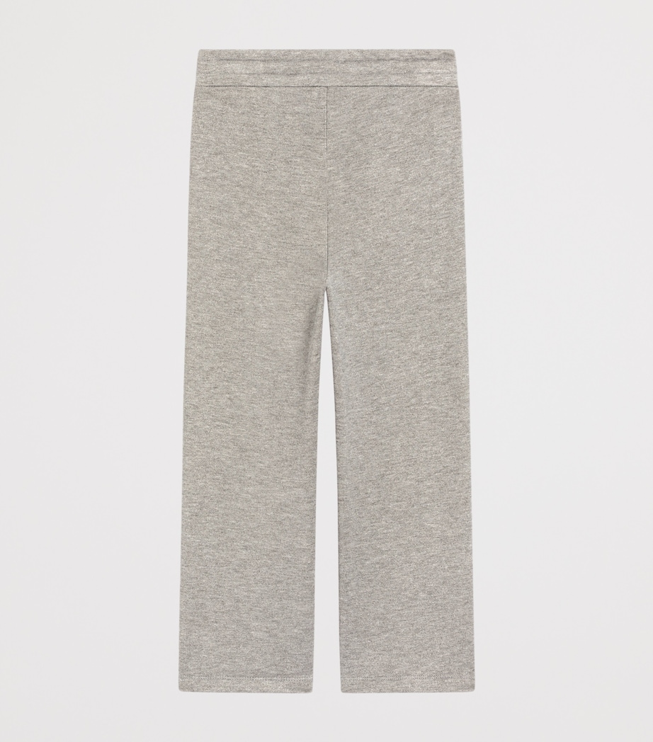 Dolce&Gabbana Kids Logo Wide-Leg Sweatpants (8-12+ Years) Silver Image 2